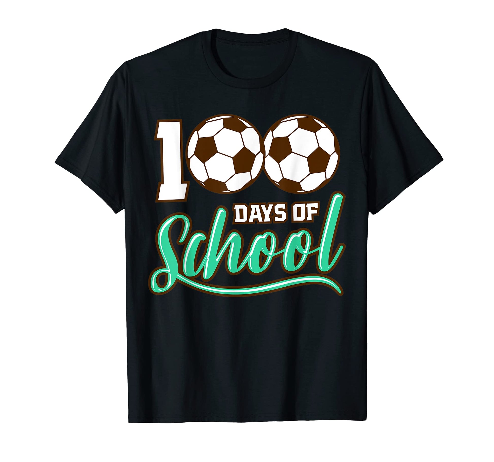 100 Days School Soccer Teacher 100 T-Shirt - Streetwear Style for Adults - T-Shirt, Sweatshirt, Hoodie