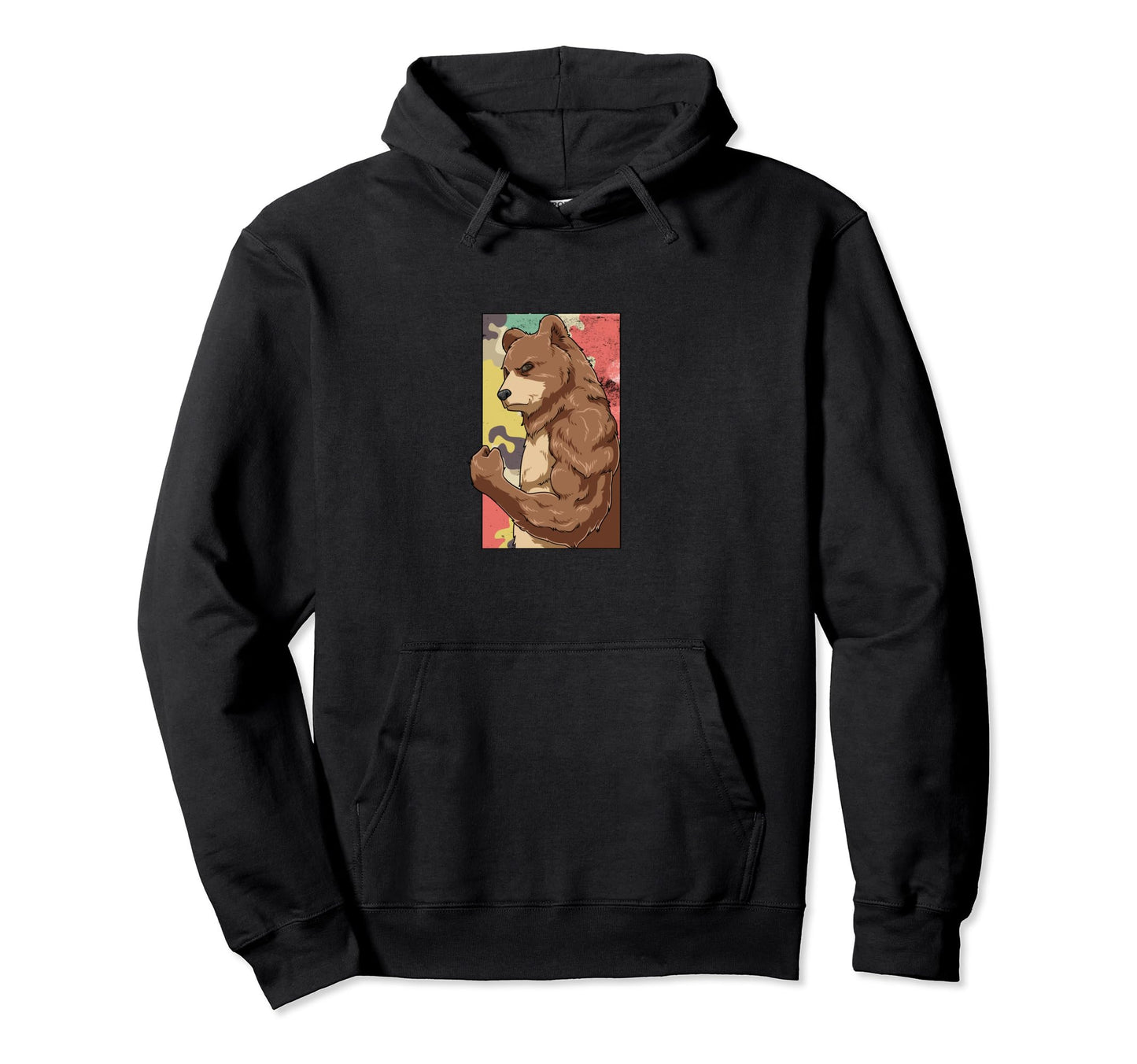 Papabear Strong Father Hoodie - Aesthetic Graphic Men Women - T-Shirt, Sweatshirt, Hoodie