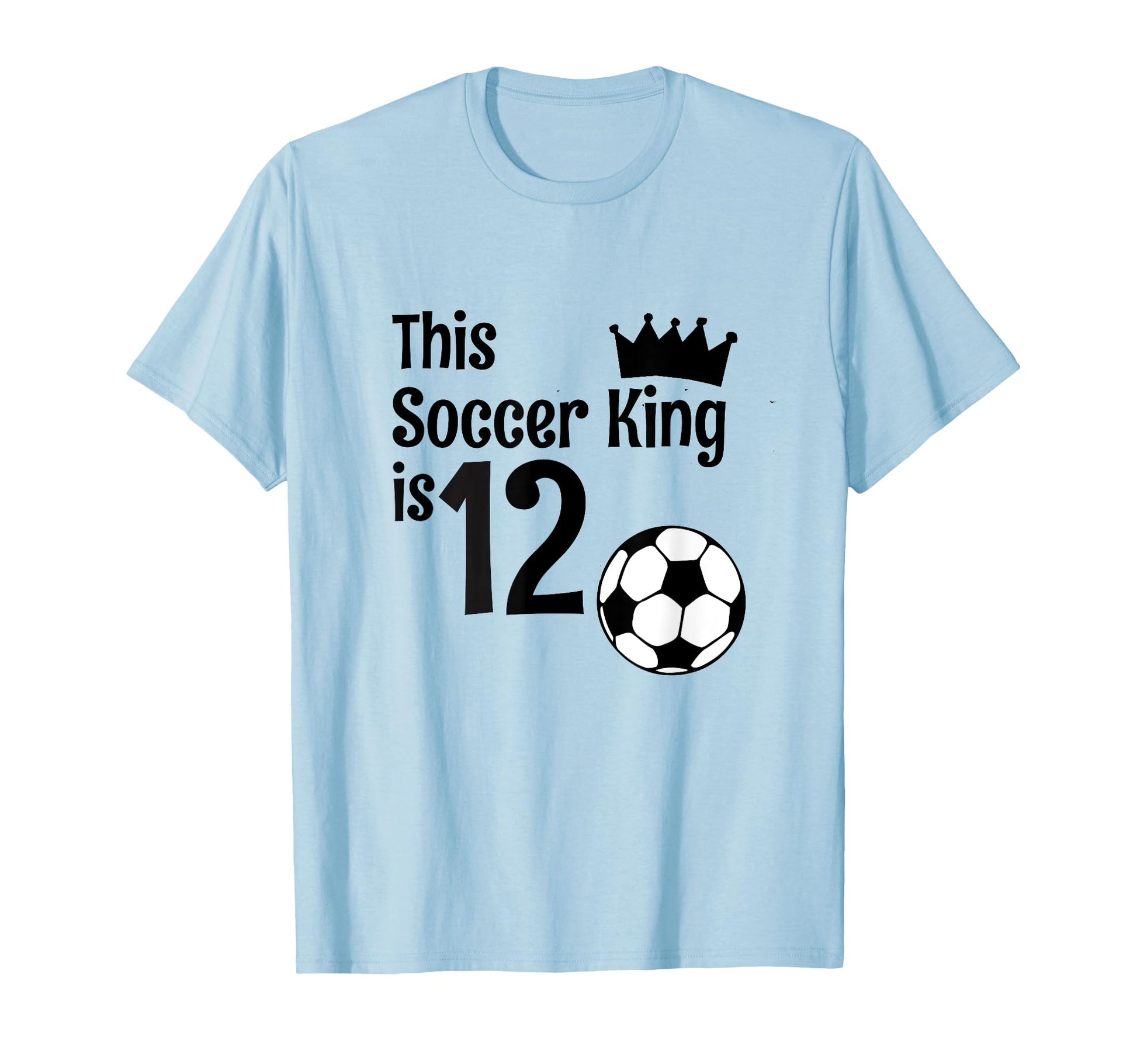 12 Year Old Soccer Birthday Party 12Th T-Shirt - Novelty Apparel Unisex - T-Shirt, Sweatshirt, Hoodie