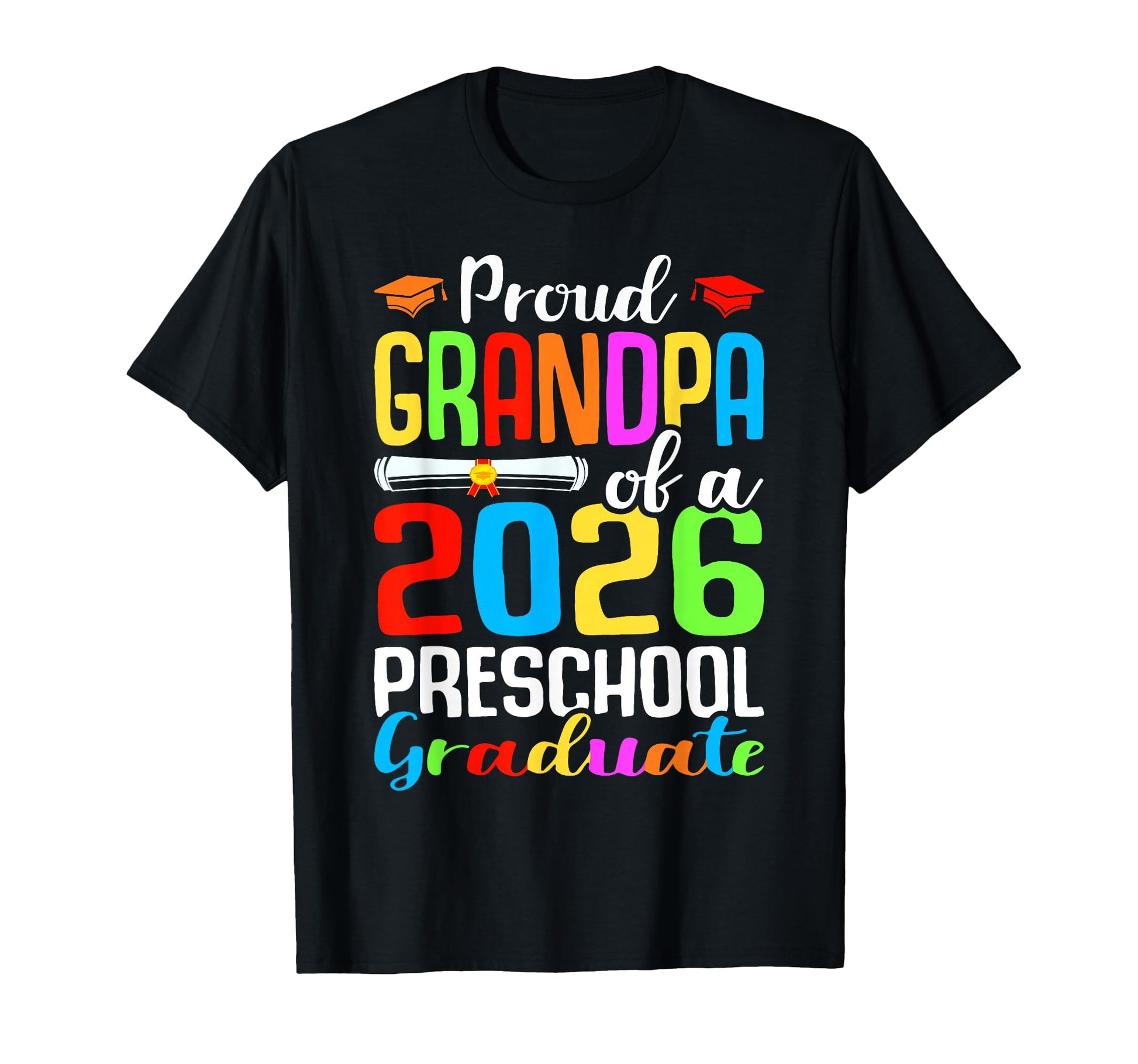Mens Proud Grandpa 2026 Preschool T-Shirt - Trendy Graphic for Adults - T-Shirt, Sweatshirt, Hoodie