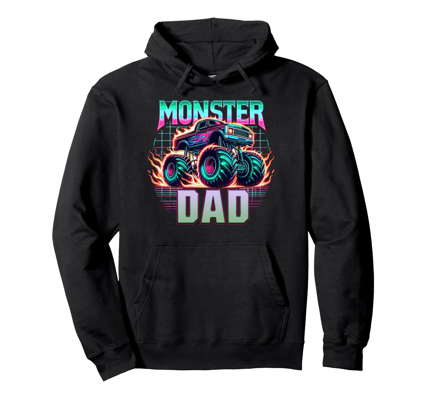 Monster Truck Dad Monster Truck Are My Jam Hoodie - Trendy Graphic Unisex - T-Shirt, Sweatshirt, Hoodie