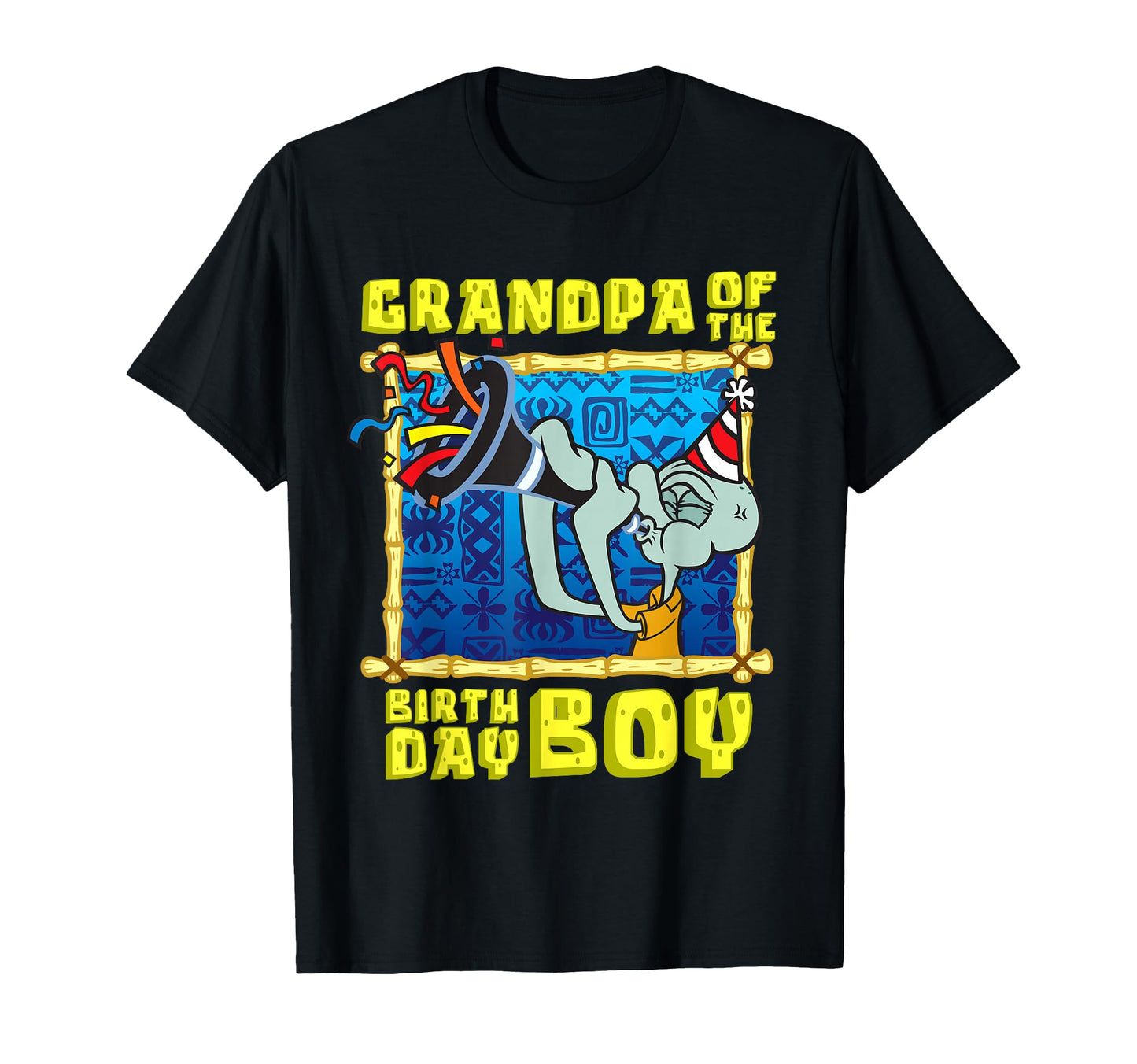 Spongebob Squidward Grandpa Birthday T-Shirt - Unique Graphic for Adults - T-Shirt, Sweatshirt, Hoodie