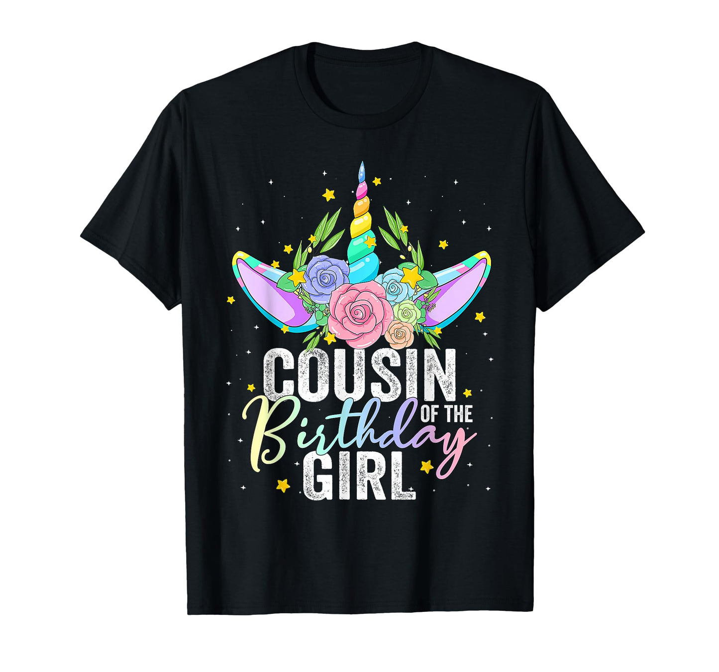Cousin Birthday Gift Unicorn Birthday T-Shirt - Custom Art Print Unisex - T-Shirt, Sweatshirt, Hoodie
