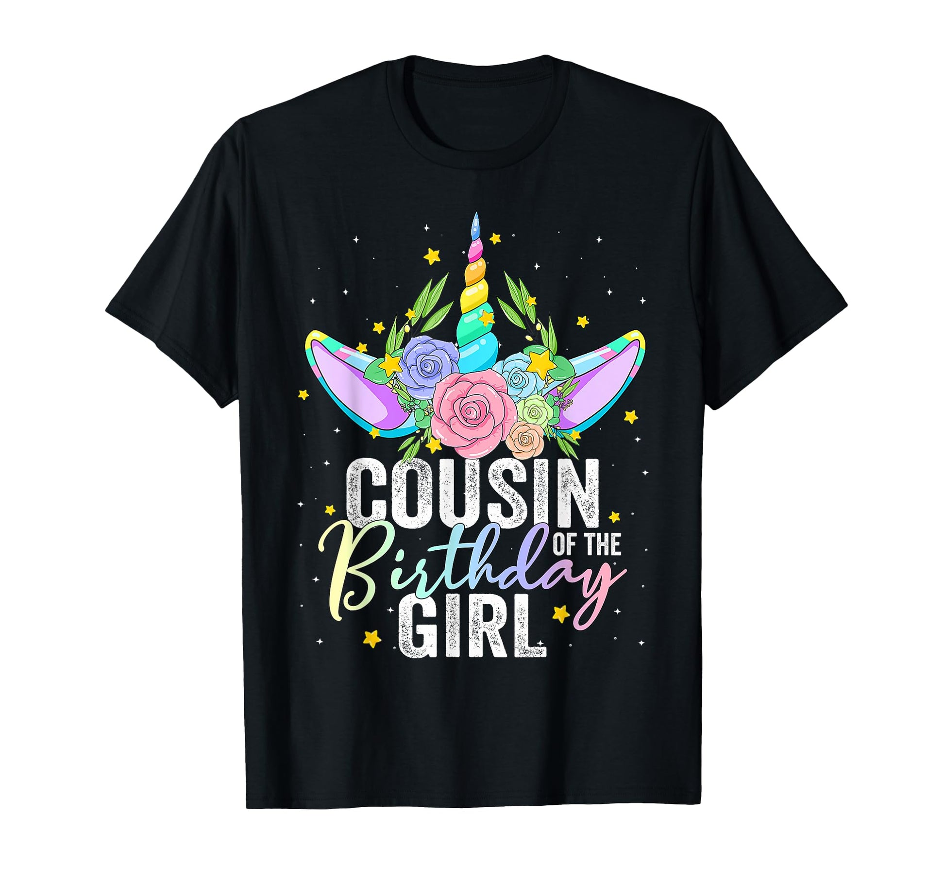 Cousin Birthday Gift Unicorn Birthday T-Shirt - Custom Art Print Unisex - T-Shirt, Sweatshirt, Hoodie
