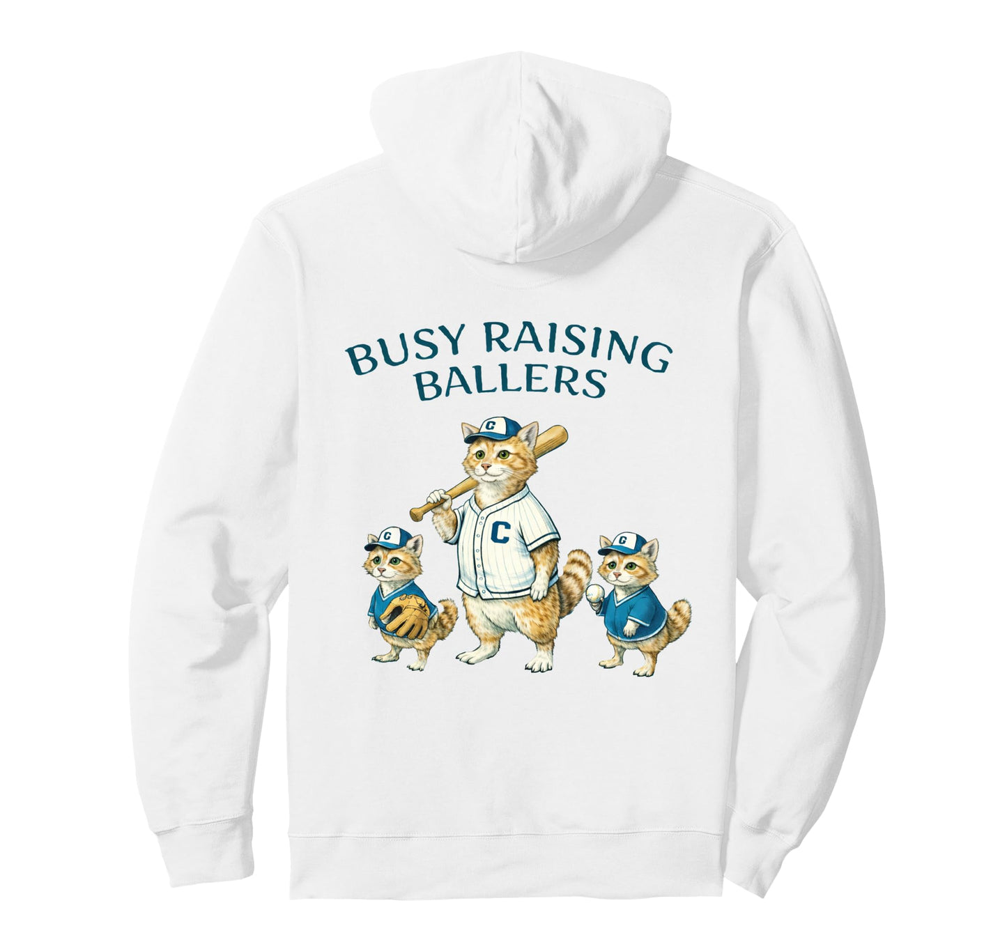 Busy Raising Baller Baseball Softball Mom Hoodie - Custom Art Print Unisex - T-Shirt, Sweatshirt, Hoodie