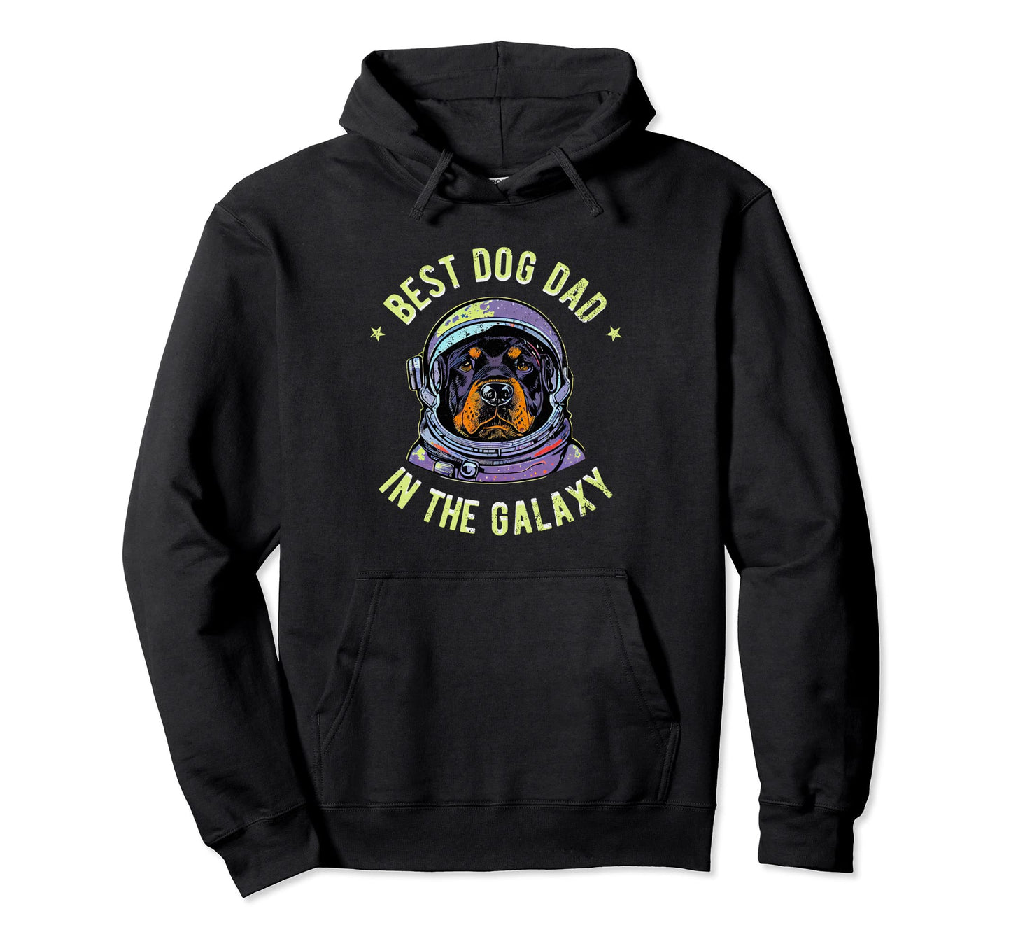 Best Rottweiler Dog Dad Galaxy Hoodie - Casual Everyday Wear Men Women - T-Shirt, Sweatshirt, Hoodie