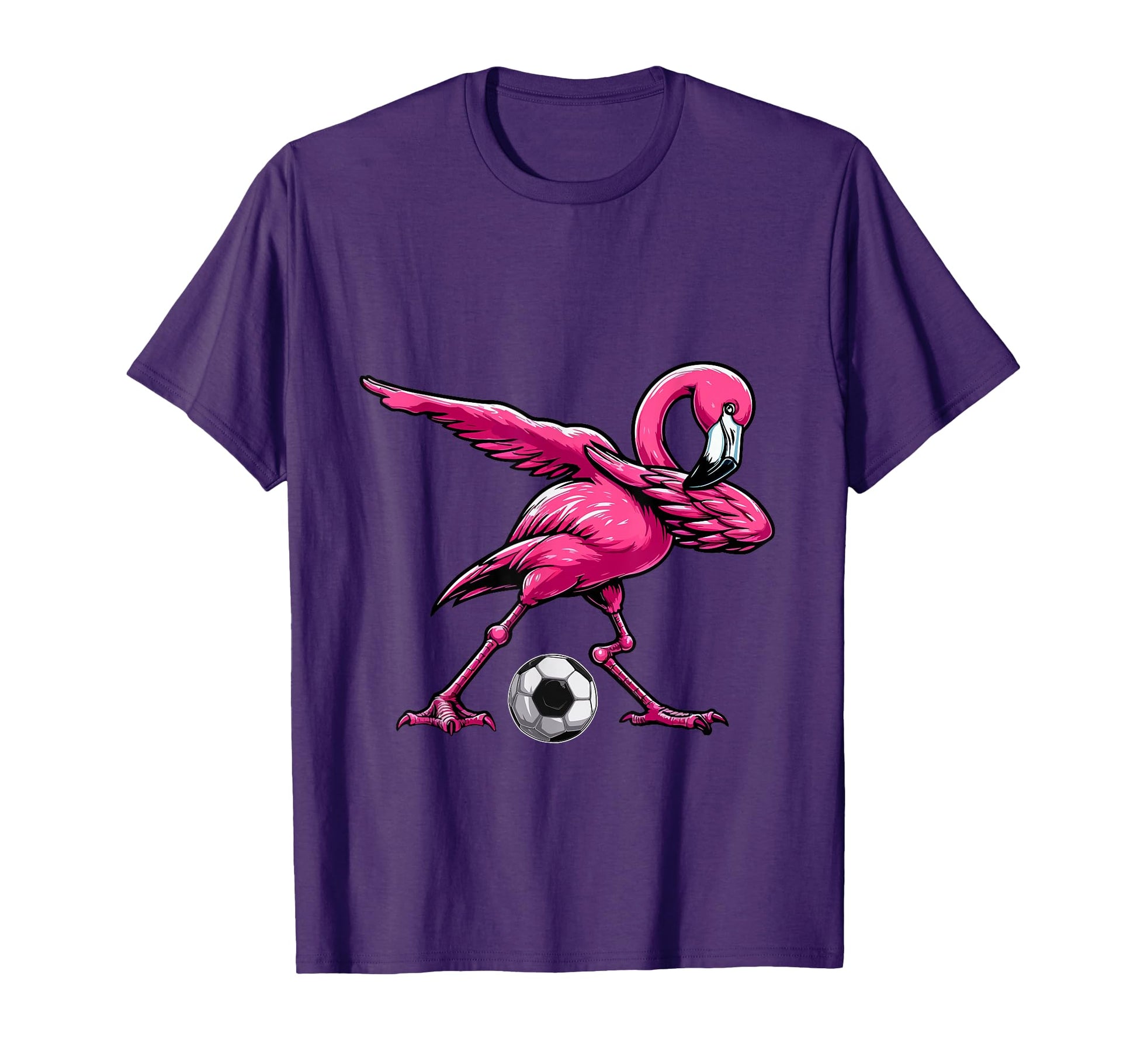 Dabbing Flamingo Costume Soccer Player T-Shirt - Custom Art Print Unisex - T-Shirt, Sweatshirt, Hoodie