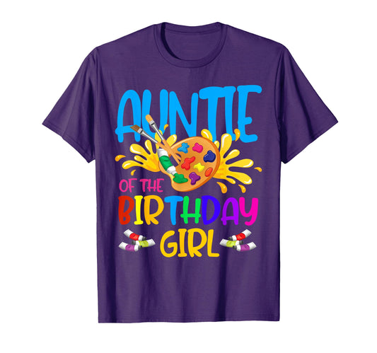 Auntie Birthday Little Artist T-Shirt - Fun Novelty Design for Adults - T-Shirt, Sweatshirt, Hoodie