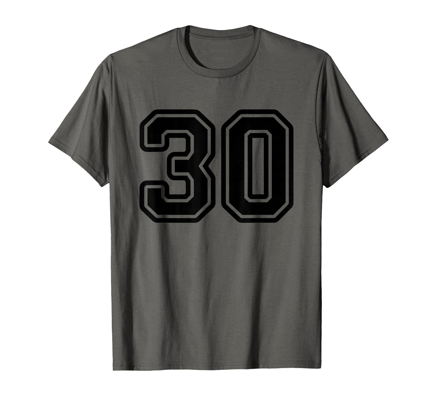 Number 30 Black Sport Varsity Number 30 T-Shirt - Trendy Graphic Unisex - T-Shirt, Sweatshirt, Hoodie