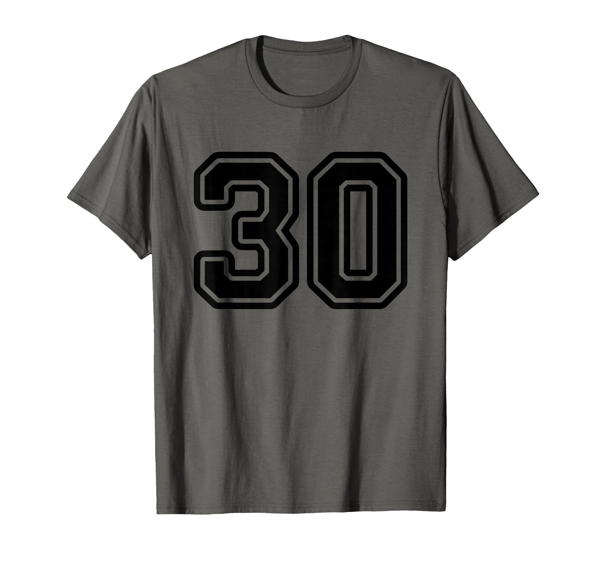 Number 30 Black Sport Varsity Number 30 T-Shirt - Trendy Graphic Unisex - T-Shirt, Sweatshirt, Hoodie
