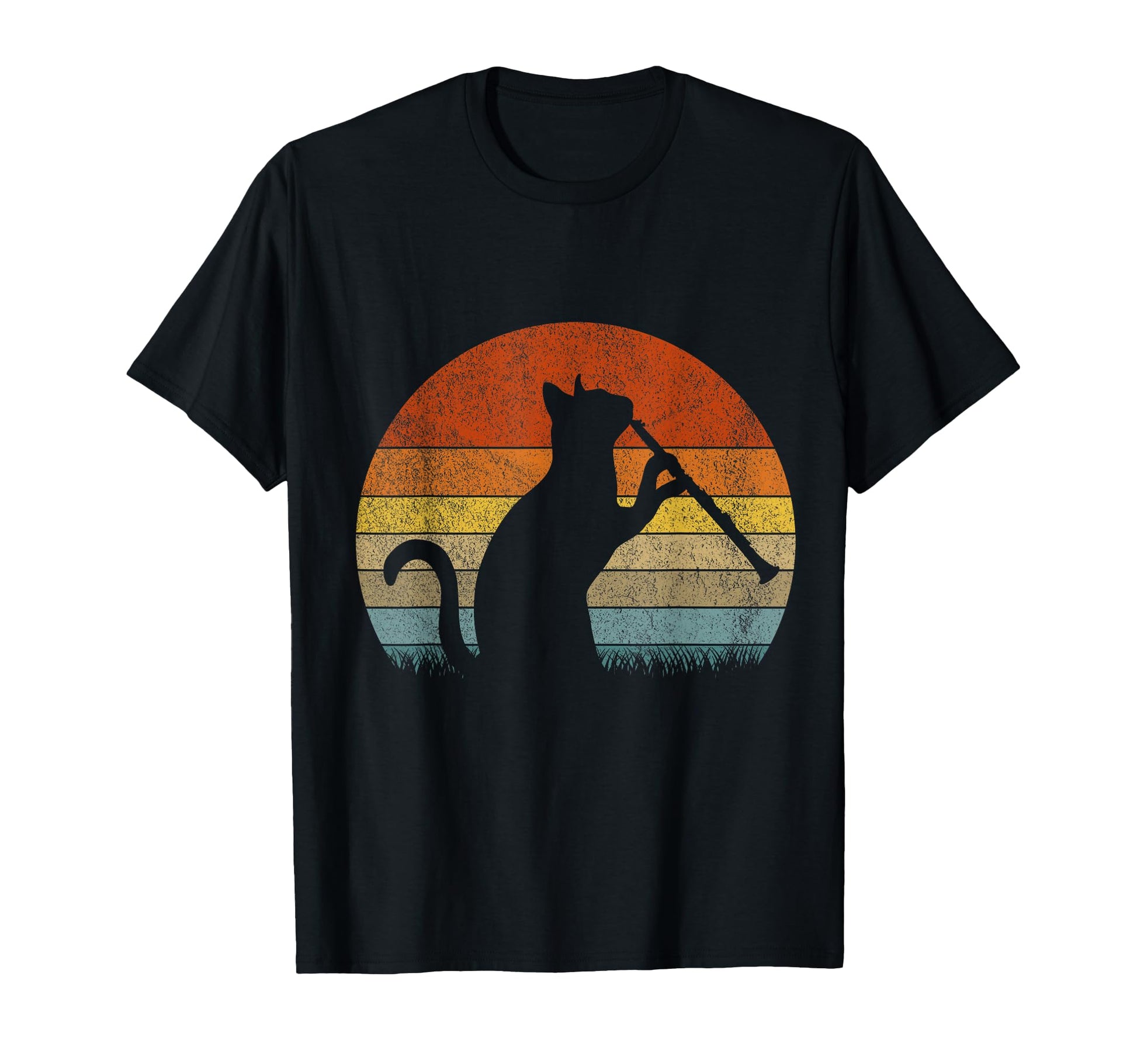 Funny Clarinet Cat Clarinet Player T-Shirt - Custom Art Print Unisex - T-Shirt, Sweatshirt, Hoodie