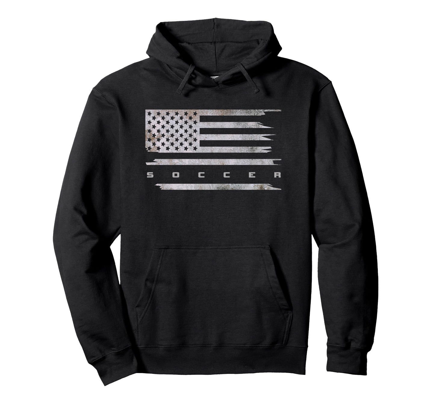 American Flag Soccer Soccer Hoodie - Casual Everyday Wear for Adults - T-Shirt, Sweatshirt, Hoodie
