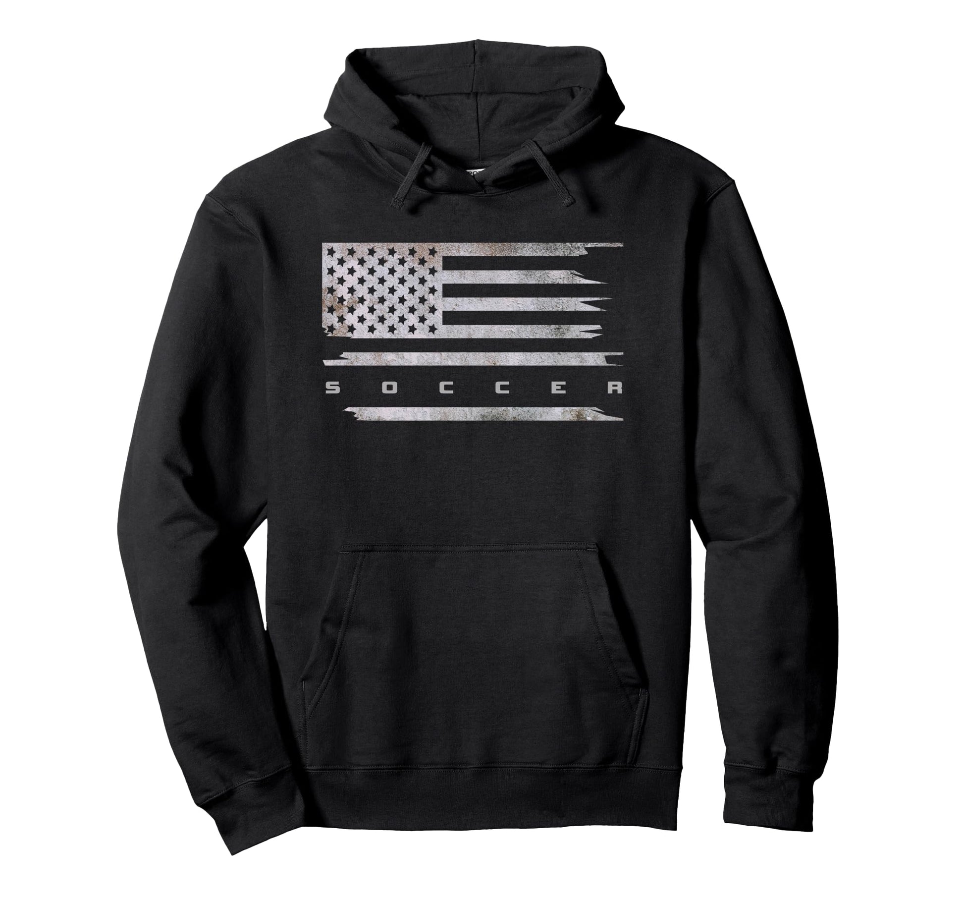 American Flag Soccer Soccer Hoodie - Casual Everyday Wear for Adults - T-Shirt, Sweatshirt, Hoodie