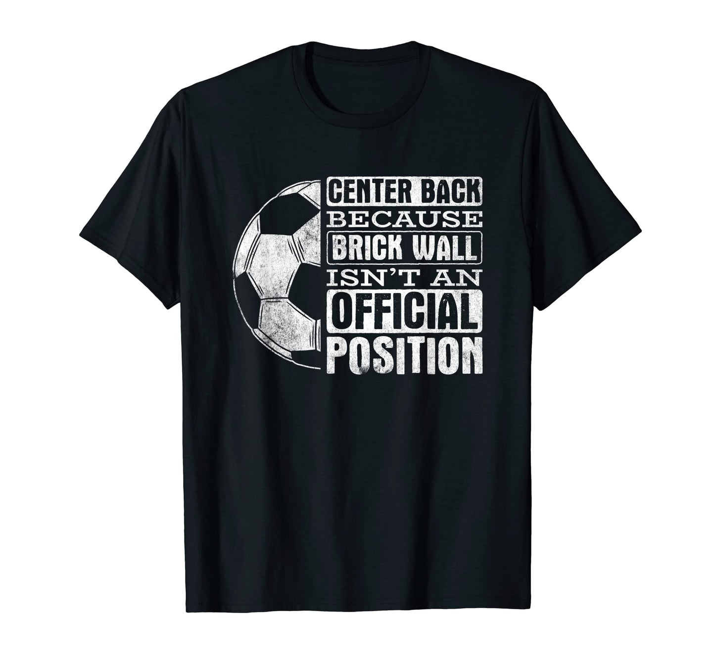 Center Back Brick Wall Position Sports T-Shirt - Minimalist Print Unisex - T-Shirt, Sweatshirt, Hoodie