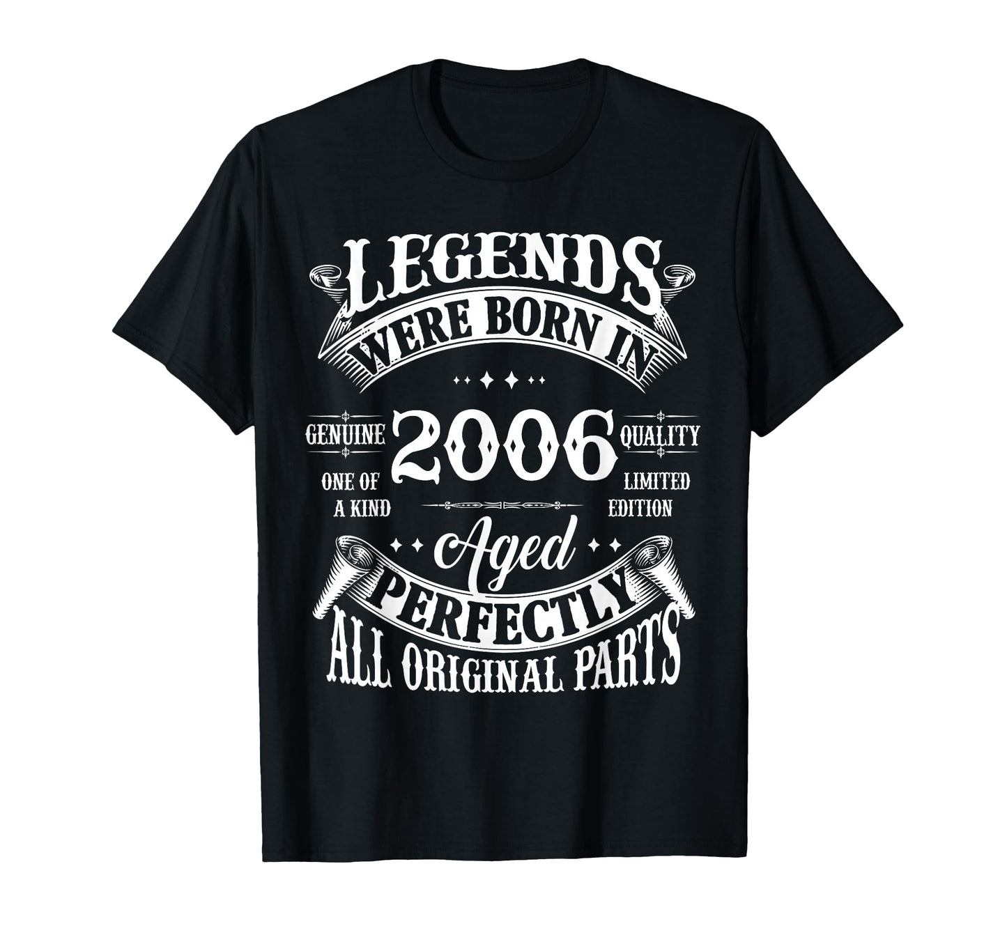20Th Birthday Gift Legends Born 2006 T-Shirt - Unique Graphic for Adults - T-Shirt, Sweatshirt, Hoodie
