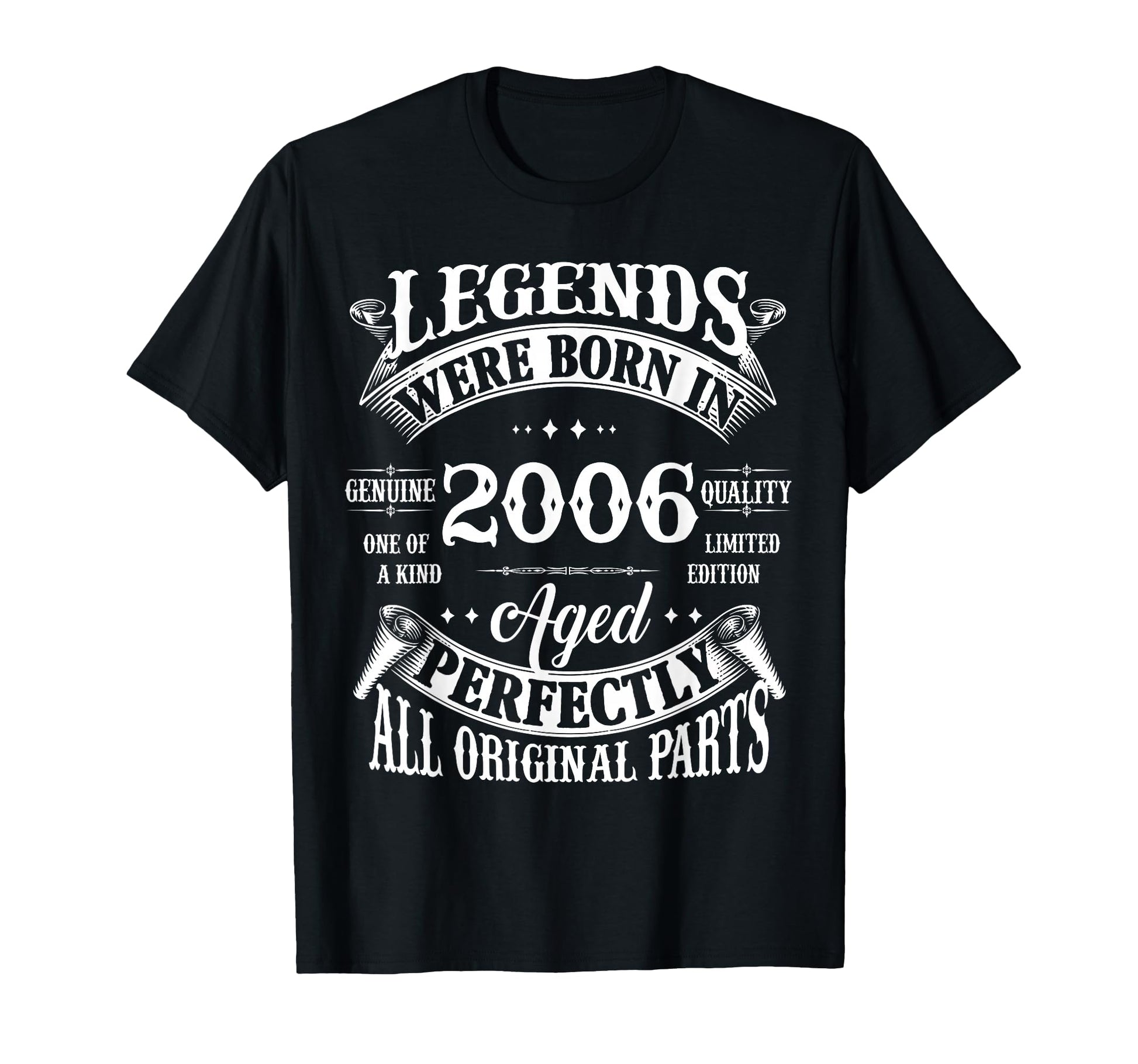 20Th Birthday Gift Legends Born 2006 T-Shirt - Unique Graphic for Adults - T-Shirt, Sweatshirt, Hoodie
