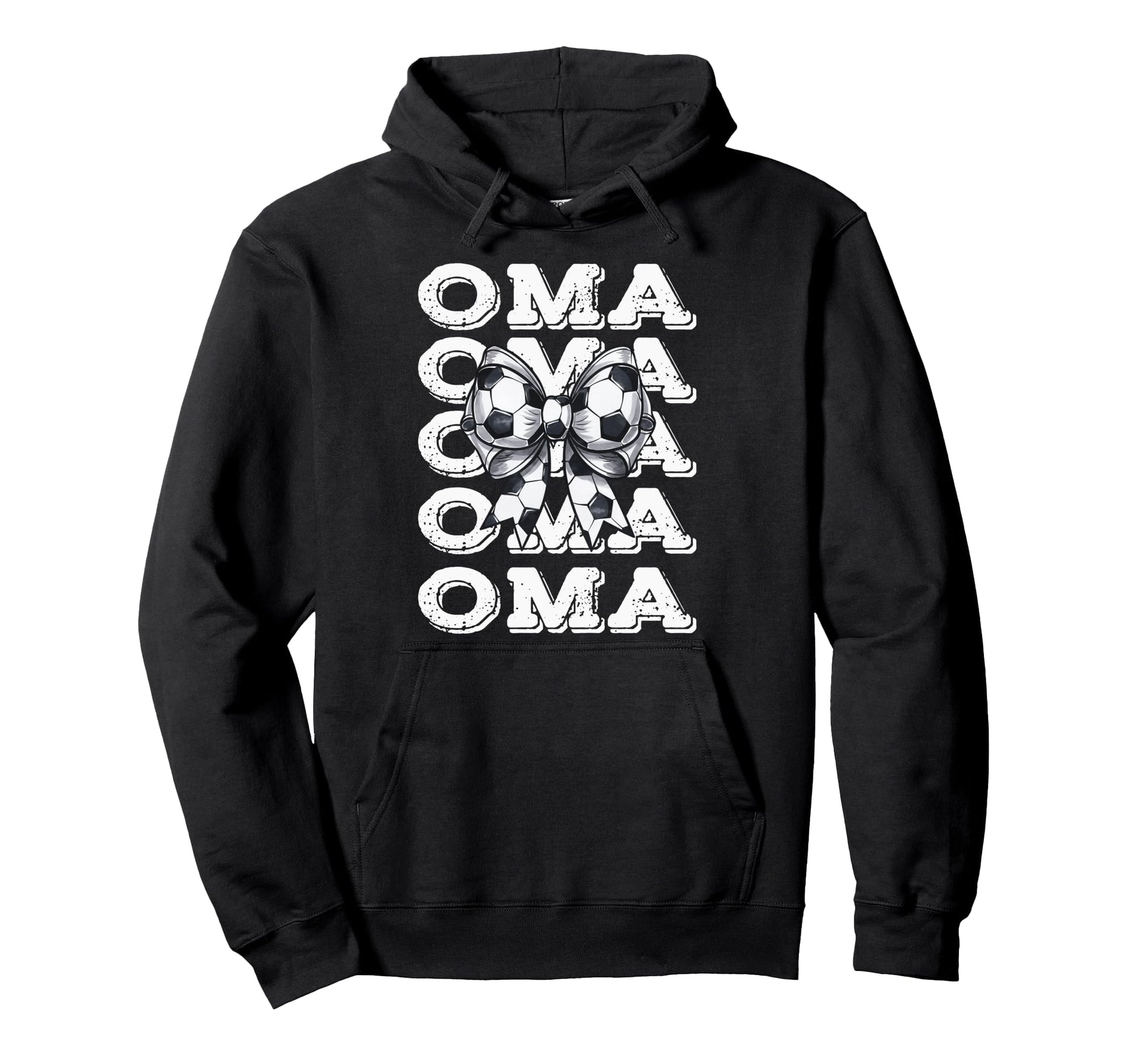 Coquette Soccer Oma Matching Family Bow Hoodie - Novelty Apparel Unisex - T-Shirt, Sweatshirt, Hoodie