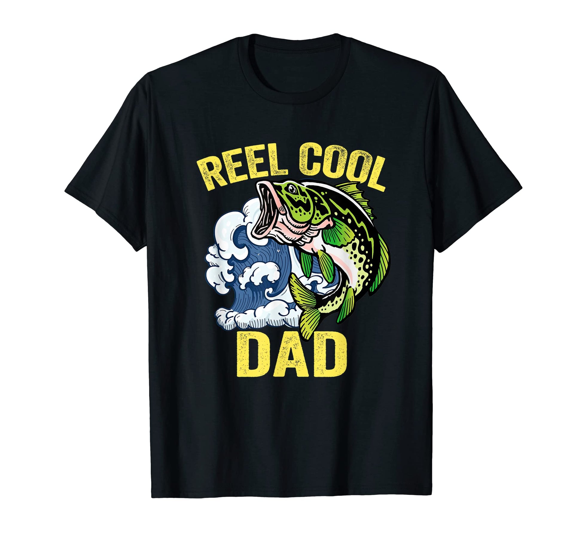Reel Dad Fishing Fathers Day Dad Daddy T-Shirt - Unique Graphic for Adults - T-Shirt, Sweatshirt, Hoodie