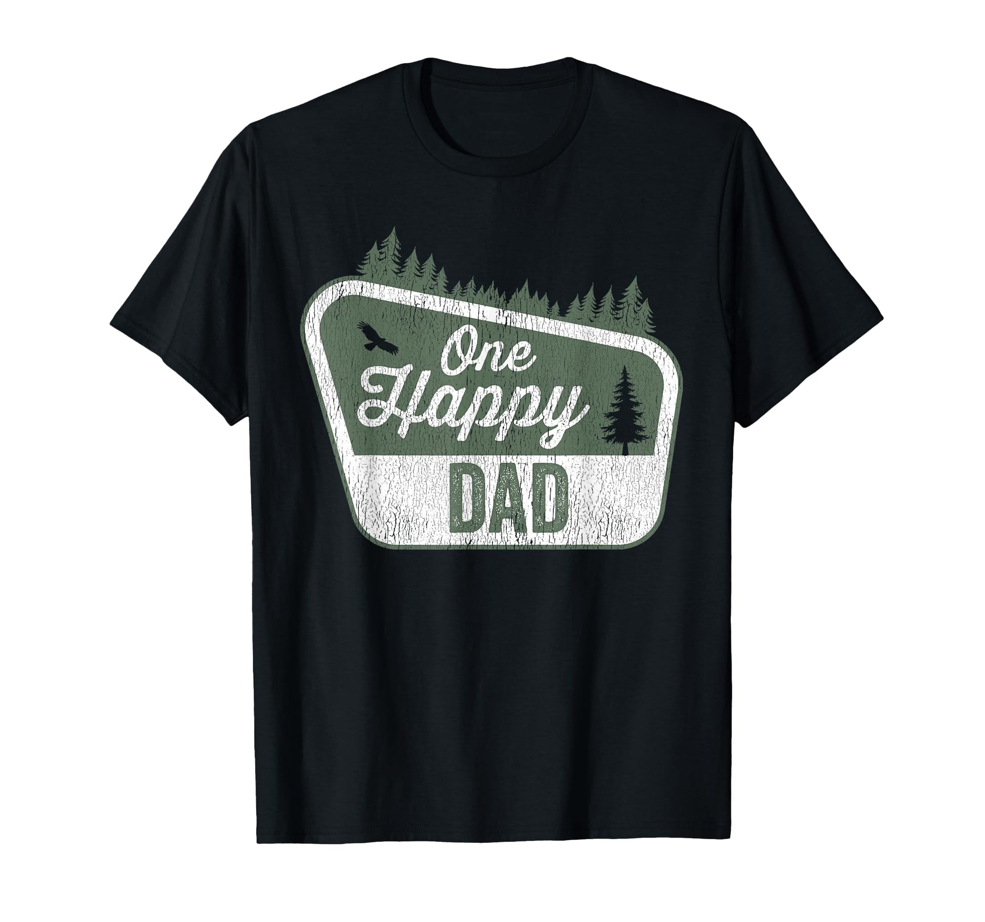 One Happy Dad Matching Family Birthday T-Shirt - Aesthetic Graphic Unisex - T-Shirt, Sweatshirt, Hoodie