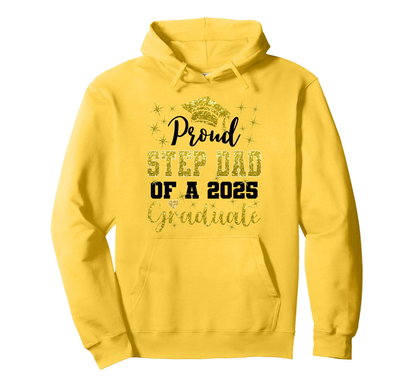 Super Proud Step Dad 2025 Graduate Hoodie - Streetwear Style for Adults - T-Shirt, Sweatshirt, Hoodie