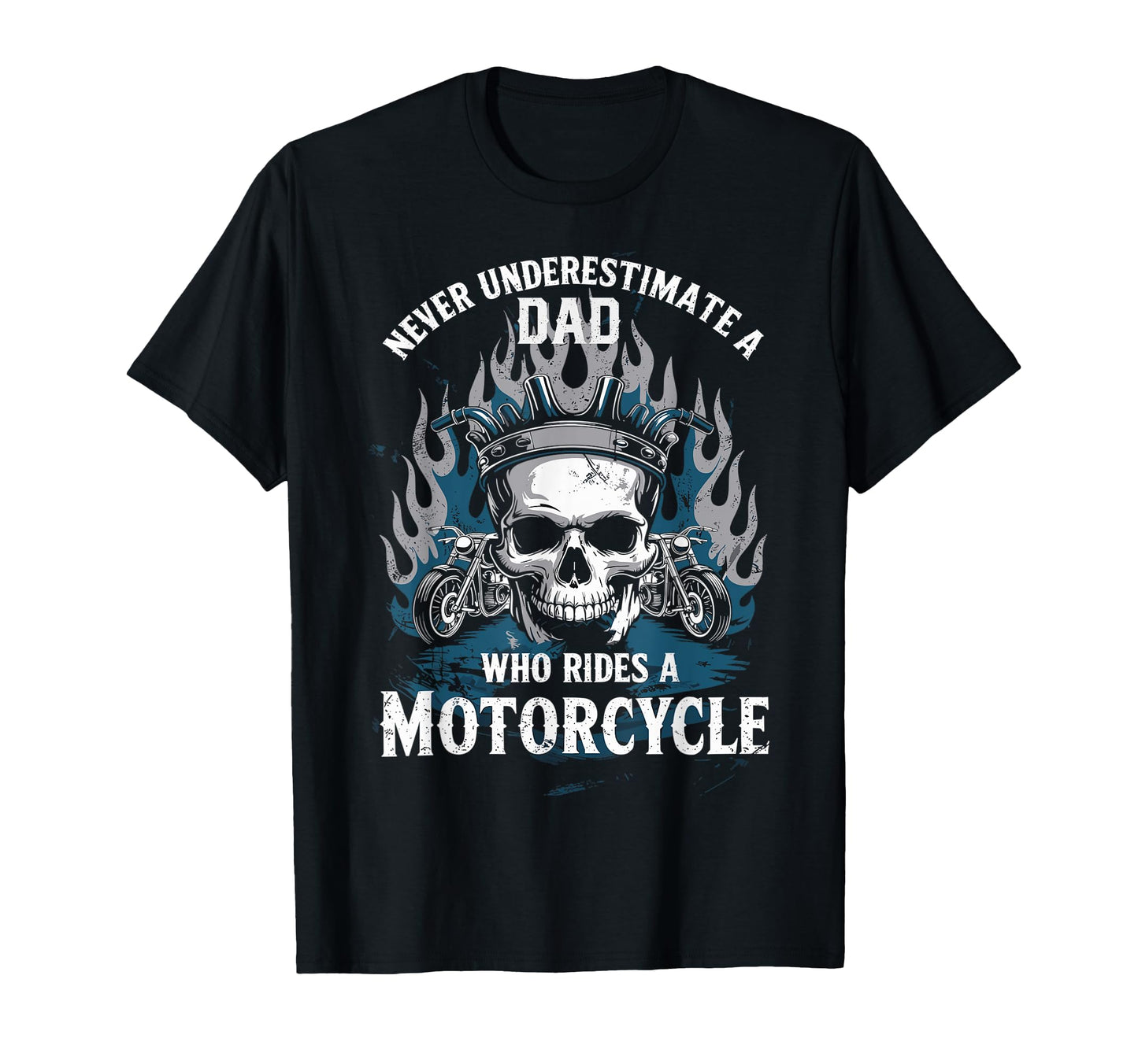 Dad Biker Funny Motorcycle Rider T-Shirt - Minimalist Print Unisex - T-Shirt, Sweatshirt, Hoodie