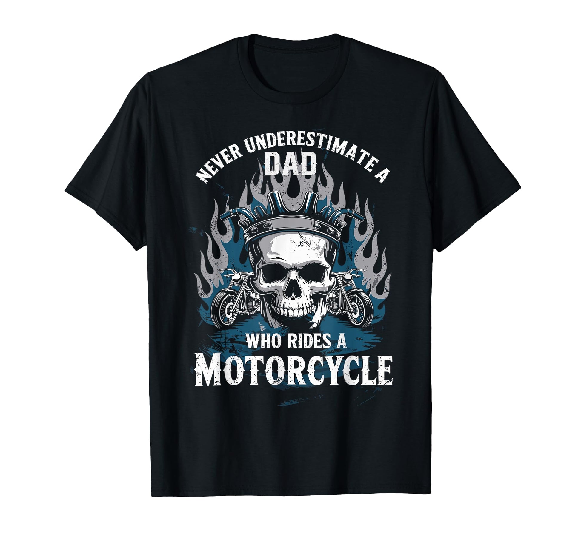 Dad Biker Funny Motorcycle Rider T-Shirt - Minimalist Print Unisex - T-Shirt, Sweatshirt, Hoodie