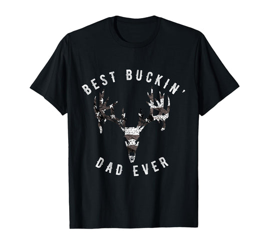 American Best Buckin Dad Ever Distressed T-Shirt - Streetwear Style Unisex - T-Shirt, Sweatshirt, Hoodie