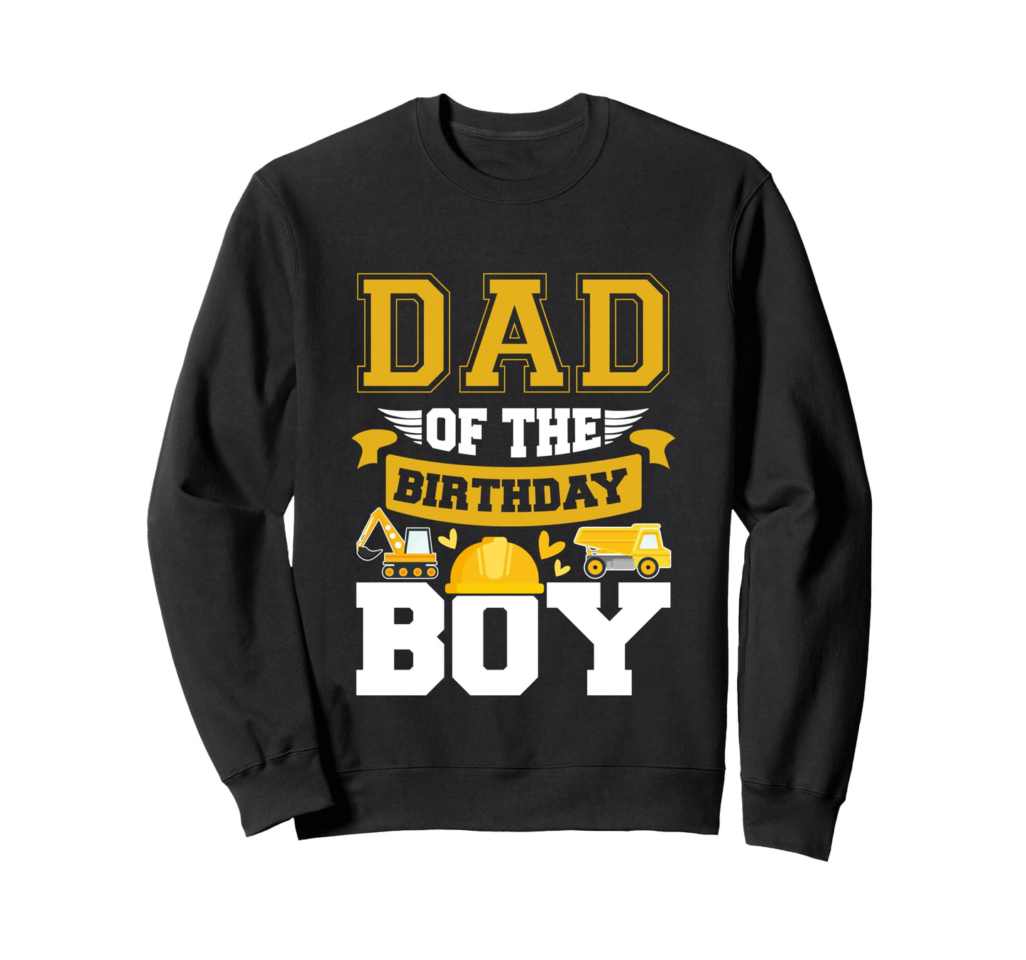 Construction Worker Birthday Party Sweatshirt - Trendy Graphic for Adults - T-Shirt, Sweatshirt, Hoodie