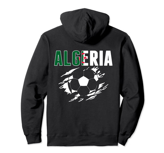 Algeria Soccer Fans Jersey Algerian Hoodie - Minimalist Print for Adults - T-Shirt, Sweatshirt, Hoodie