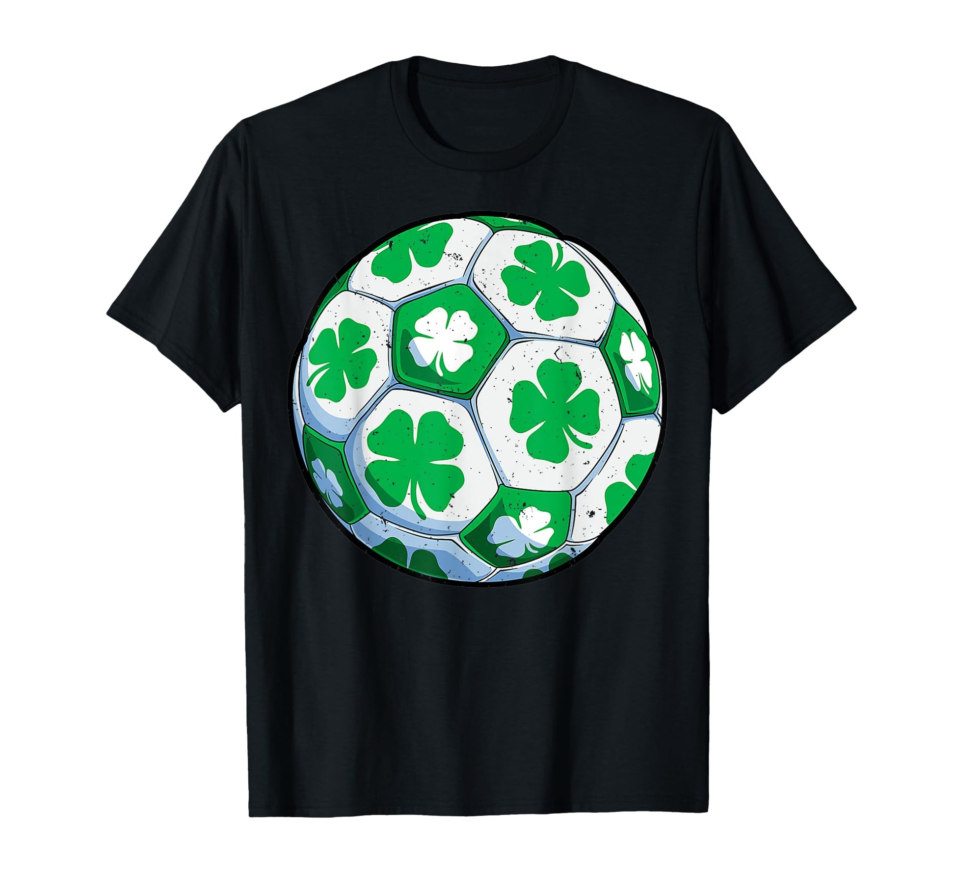 Soccer Ball Shamrock St Patricks Day T-Shirt - Trendy Graphic for Adults - T-Shirt, Sweatshirt, Hoodie