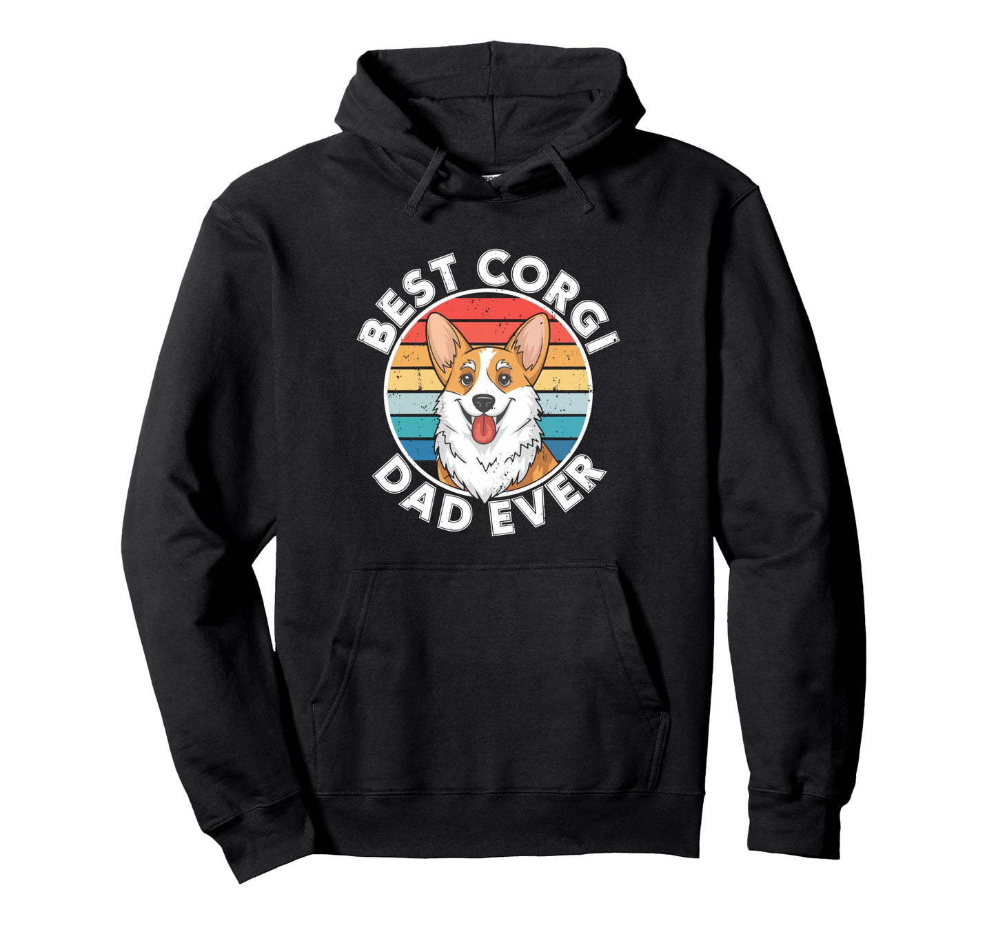 Best Corgi Dad Ever Daddy Dog Lover Hoodie - Aesthetic Graphic Men Women - T-Shirt, Sweatshirt, Hoodie
