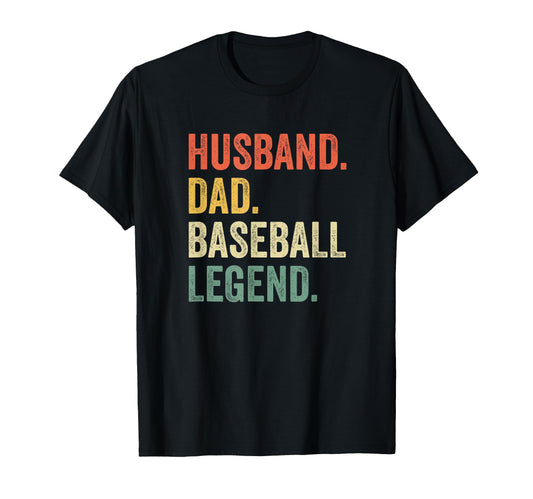 Baseball Player Husband Dad T-Shirt - Casual Everyday Wear for Adults - T-Shirt, Sweatshirt, Hoodie