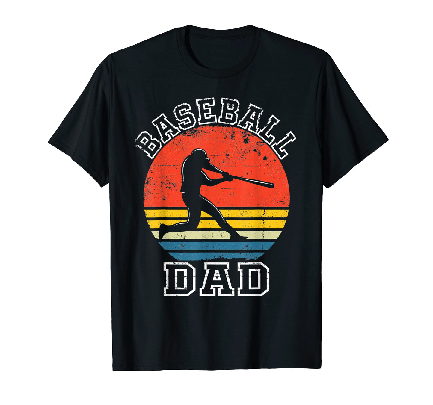 Sunset Baseball Dad Batter Ball Daddy Coach T-Shirt - Graphic Print Unisex - T-Shirt, Sweatshirt, Hoodie
