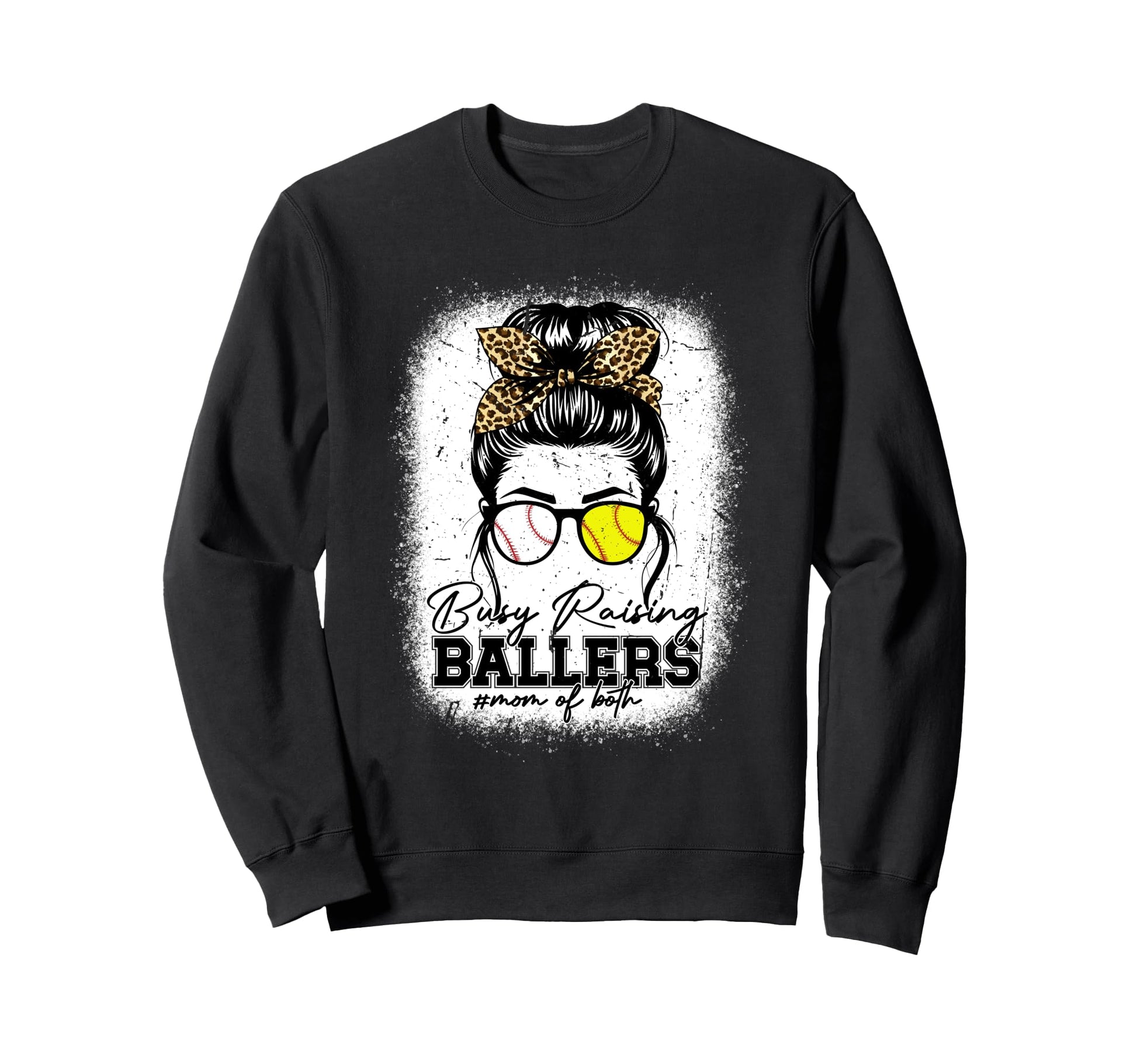 Busy Raising Ballers Baseball Softball Sweatshirt - Unique Graphic Unisex - T-Shirt, Sweatshirt, Hoodie