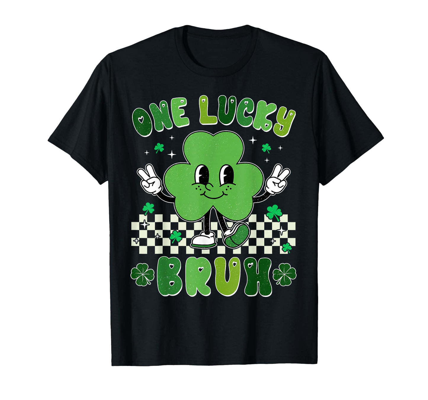 One Lucky Bruh Funny St Patricks Day T-Shirt - Aesthetic Graphic Men Women - T-Shirt, Sweatshirt, Hoodie