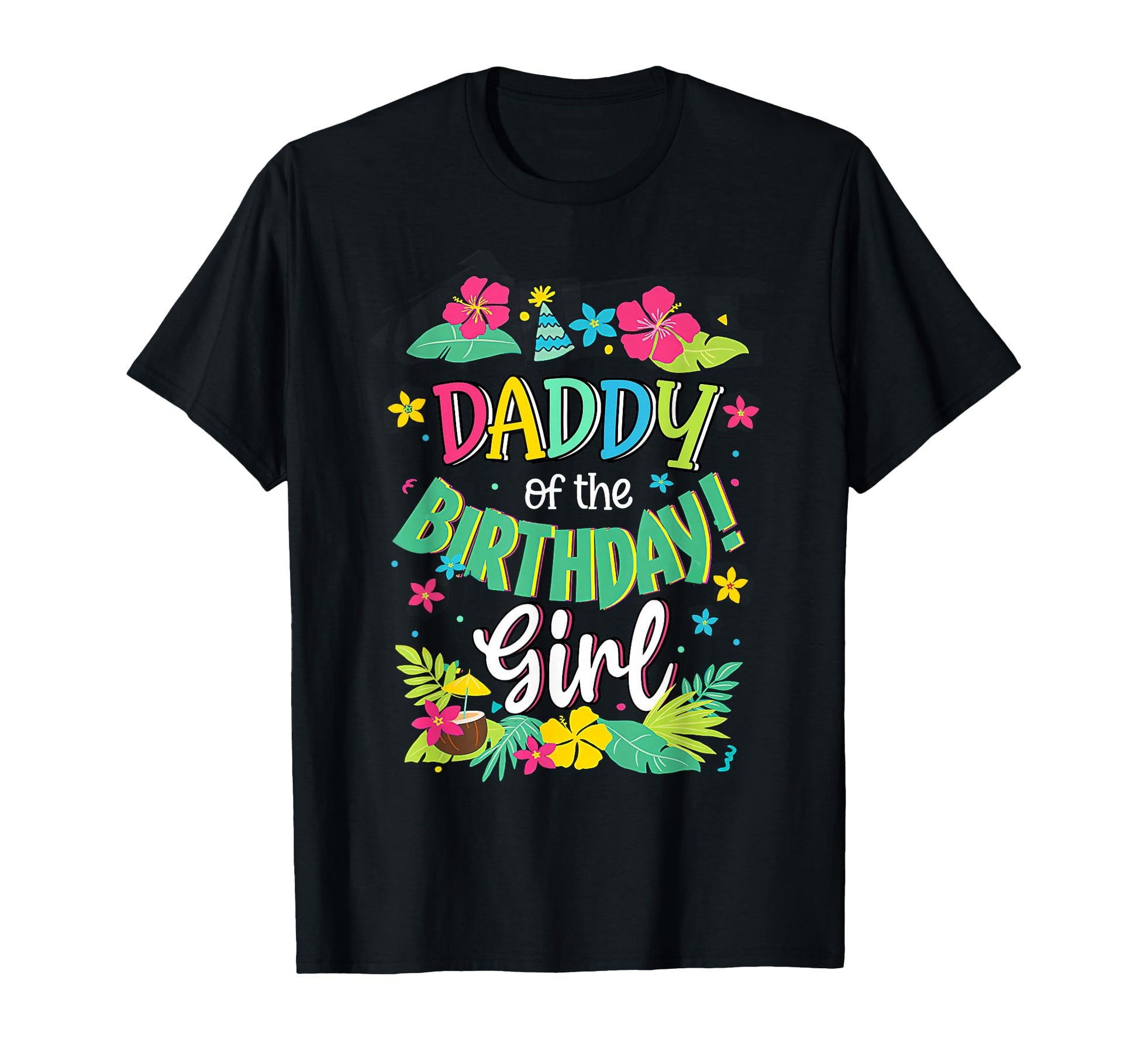 Daddy Birthday Dad Aloha Hawaii Party 1St T-Shirt - Unique Graphic Unisex - T-Shirt, Sweatshirt, Hoodie