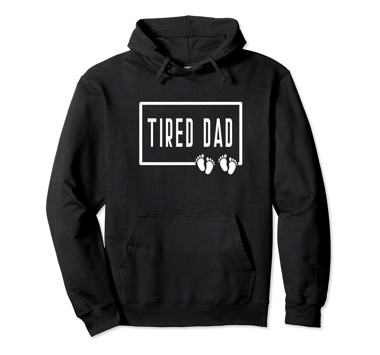 Tired Dad Twins 2 Two Children Papa Hoodie - Aesthetic Graphic Men Women - T-Shirt, Sweatshirt, Hoodie