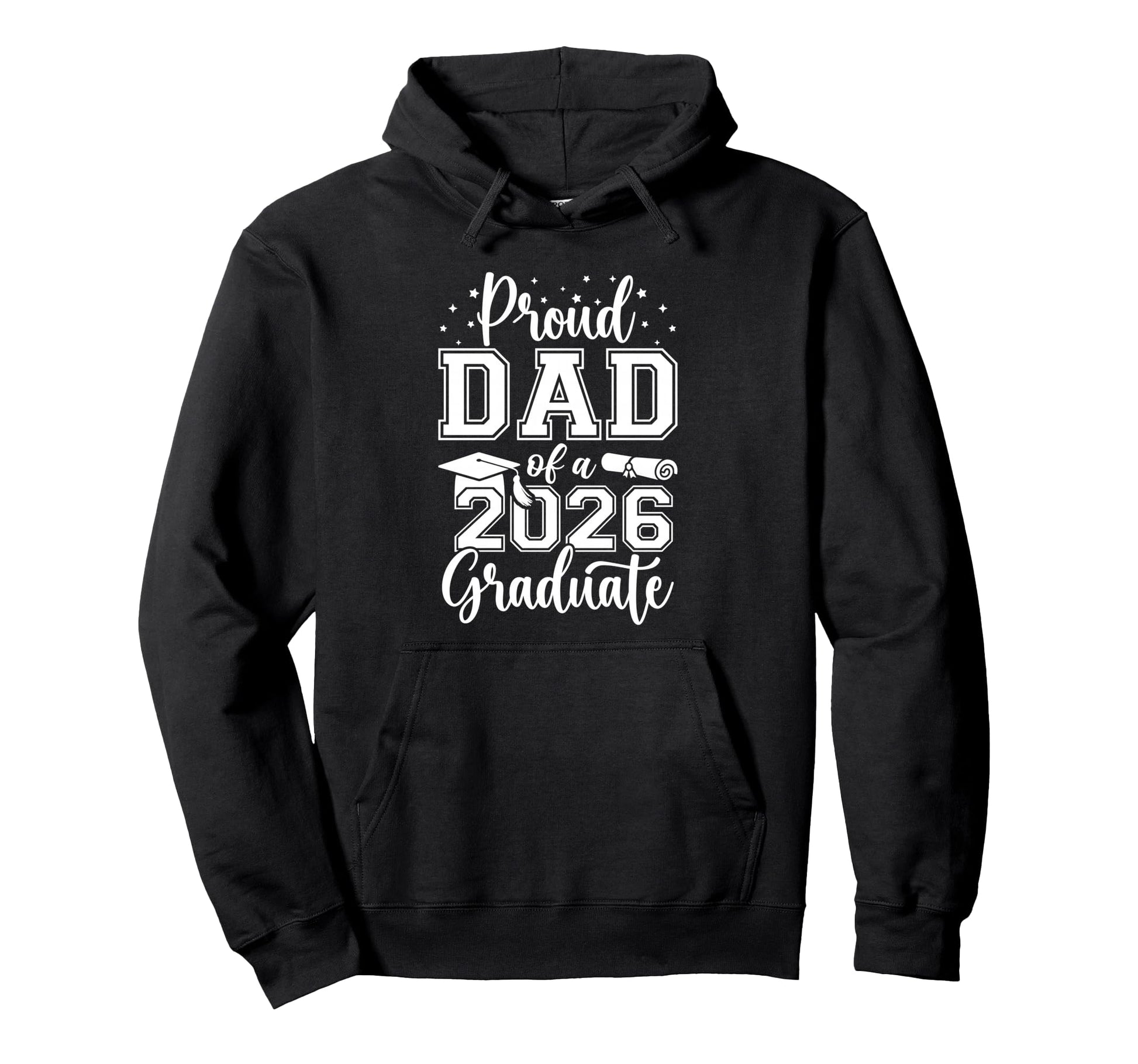 Proud Dad Class 2026 Graduate Senior 26 Hoodie - Custom Art Print Unisex - T-Shirt, Sweatshirt, Hoodie