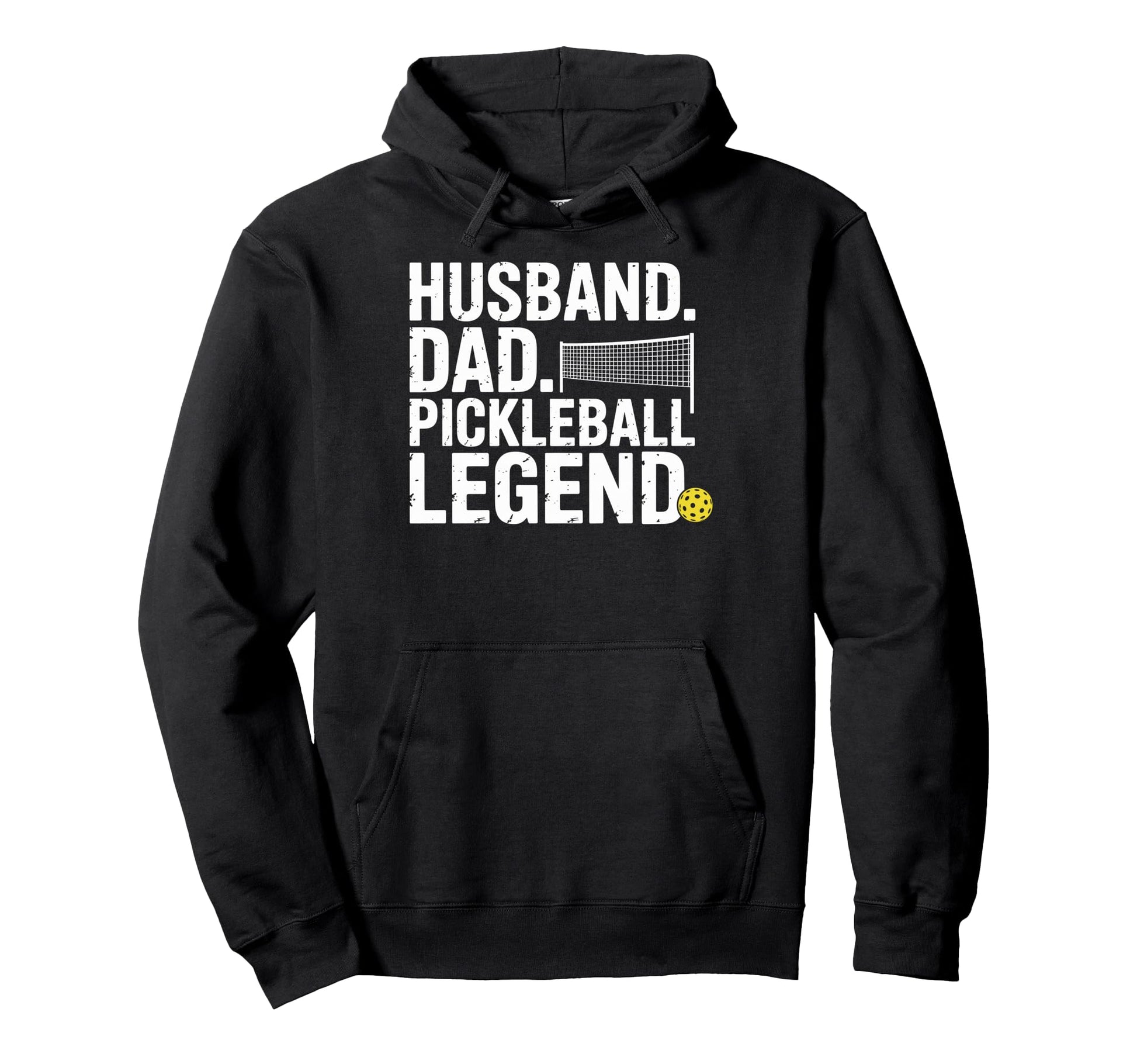 Husband Dad Pickleball Legend Joke Dink Hoodie - Minimalist Print Unisex - T-Shirt, Sweatshirt, Hoodie