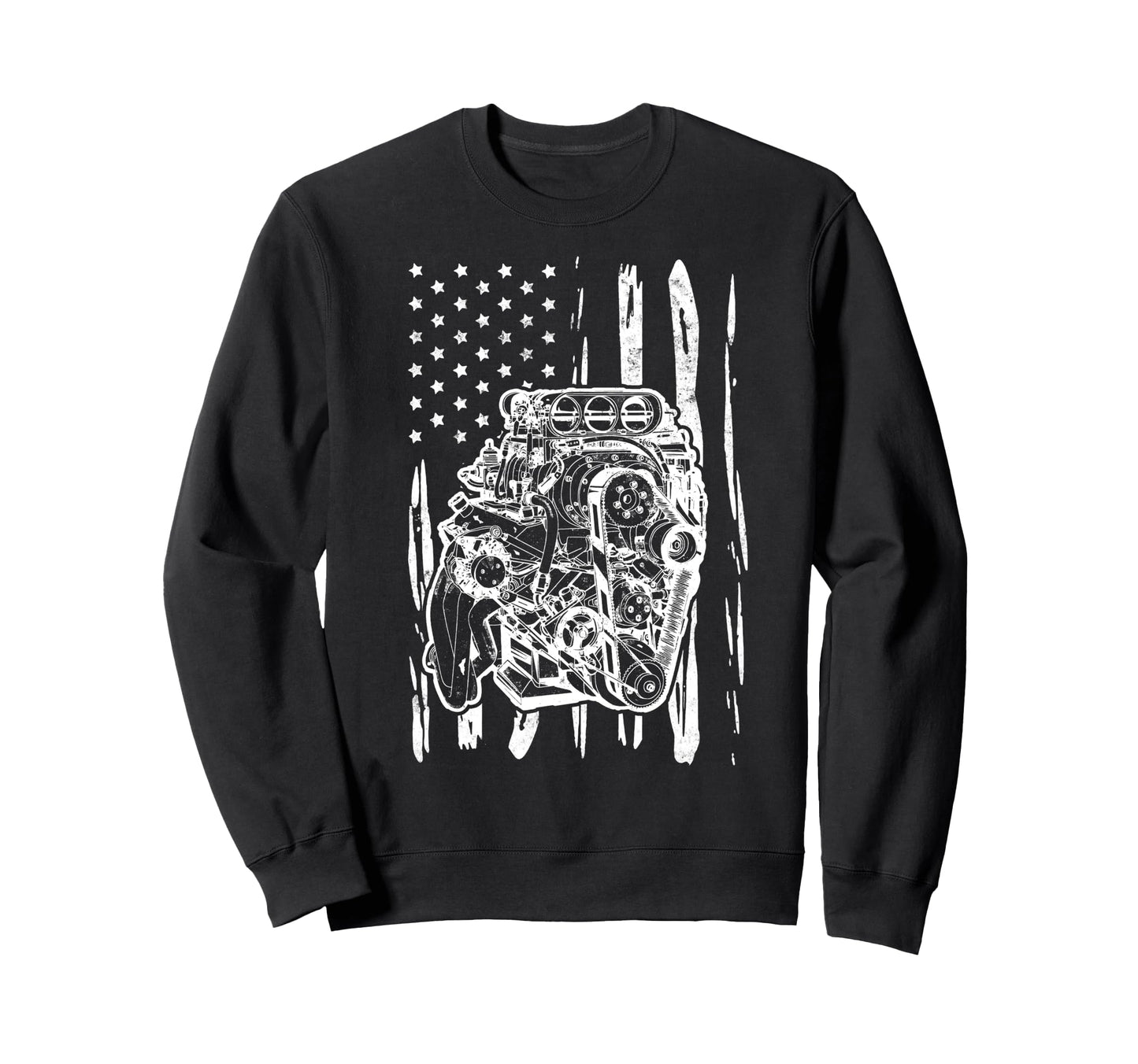 Us Flag Mechanic Dad Rrepair Sweatshirt - Casual Everyday Wear Men Women - T-Shirt, Sweatshirt, Hoodie