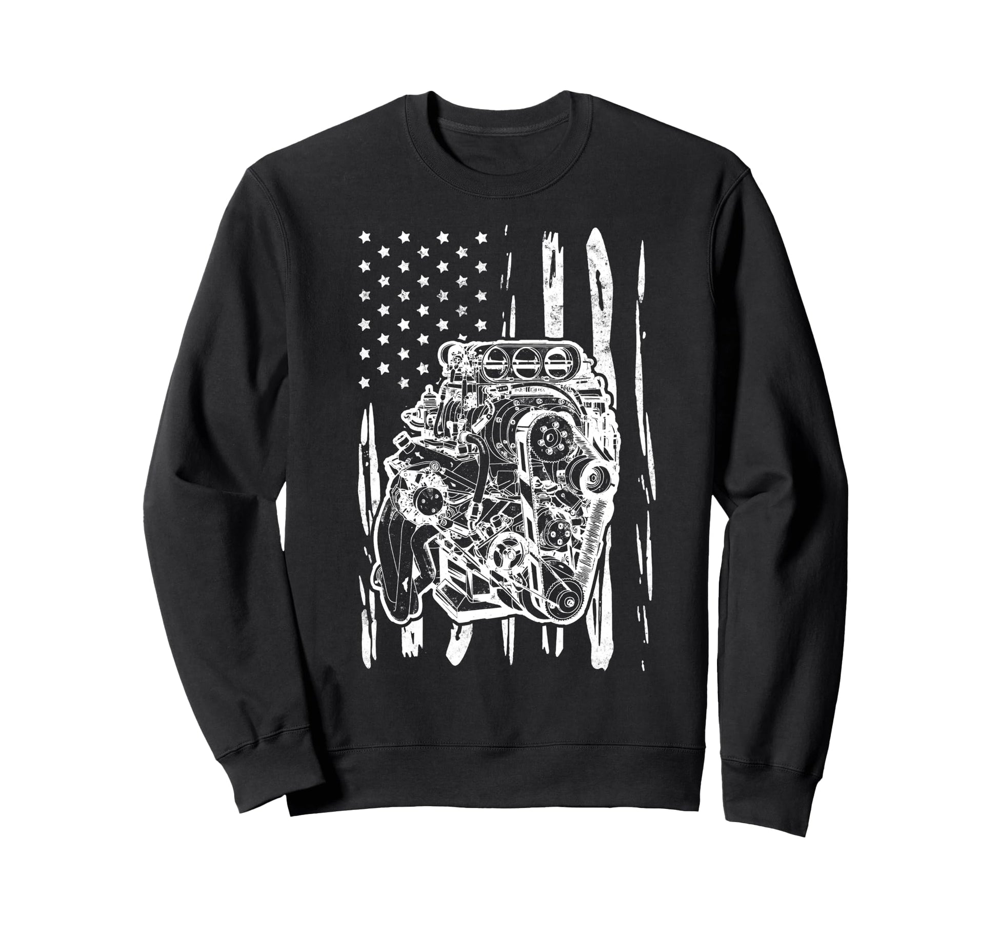 Us Flag Mechanic Dad Rrepair Sweatshirt - Casual Everyday Wear Men Women - T-Shirt, Sweatshirt, Hoodie