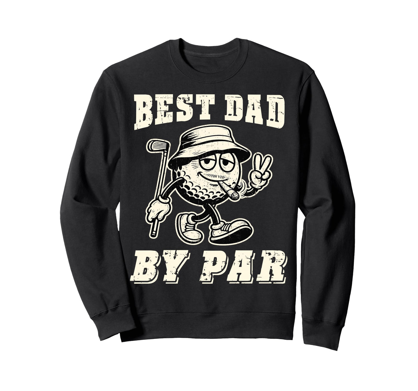 Best Dad Par Golf Dad Golfer Sweatshirt - Custom Art Print for Adults - T-Shirt, Sweatshirt, Hoodie