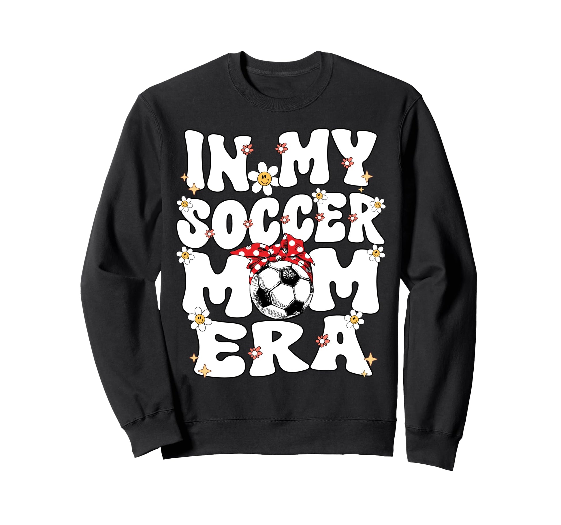 My Soccer Mom Era Groovy Soccer Mom Sweatshirt - Custom Art Print Unisex - T-Shirt, Sweatshirt, Hoodie