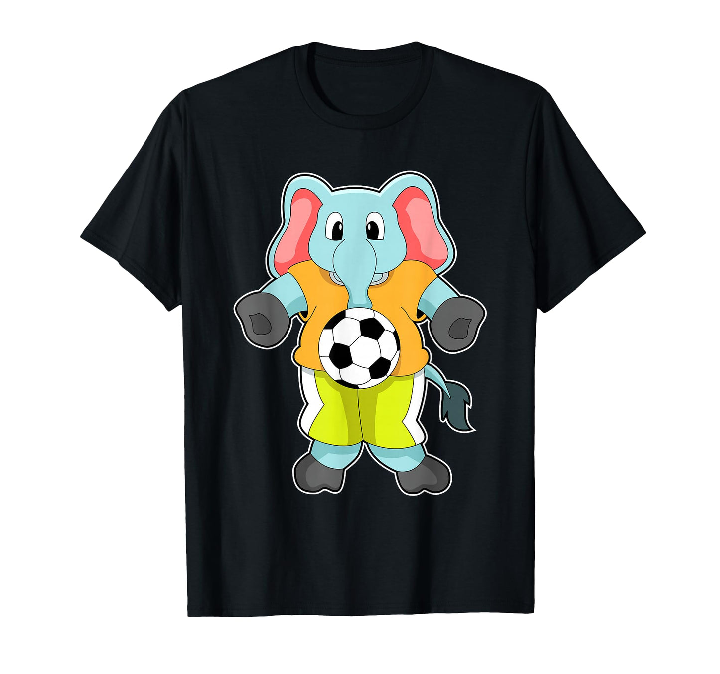 Elephant Soccer Player Soccer Sports T-Shirt - Graphic Print Unisex - T-Shirt, Sweatshirt, Hoodie