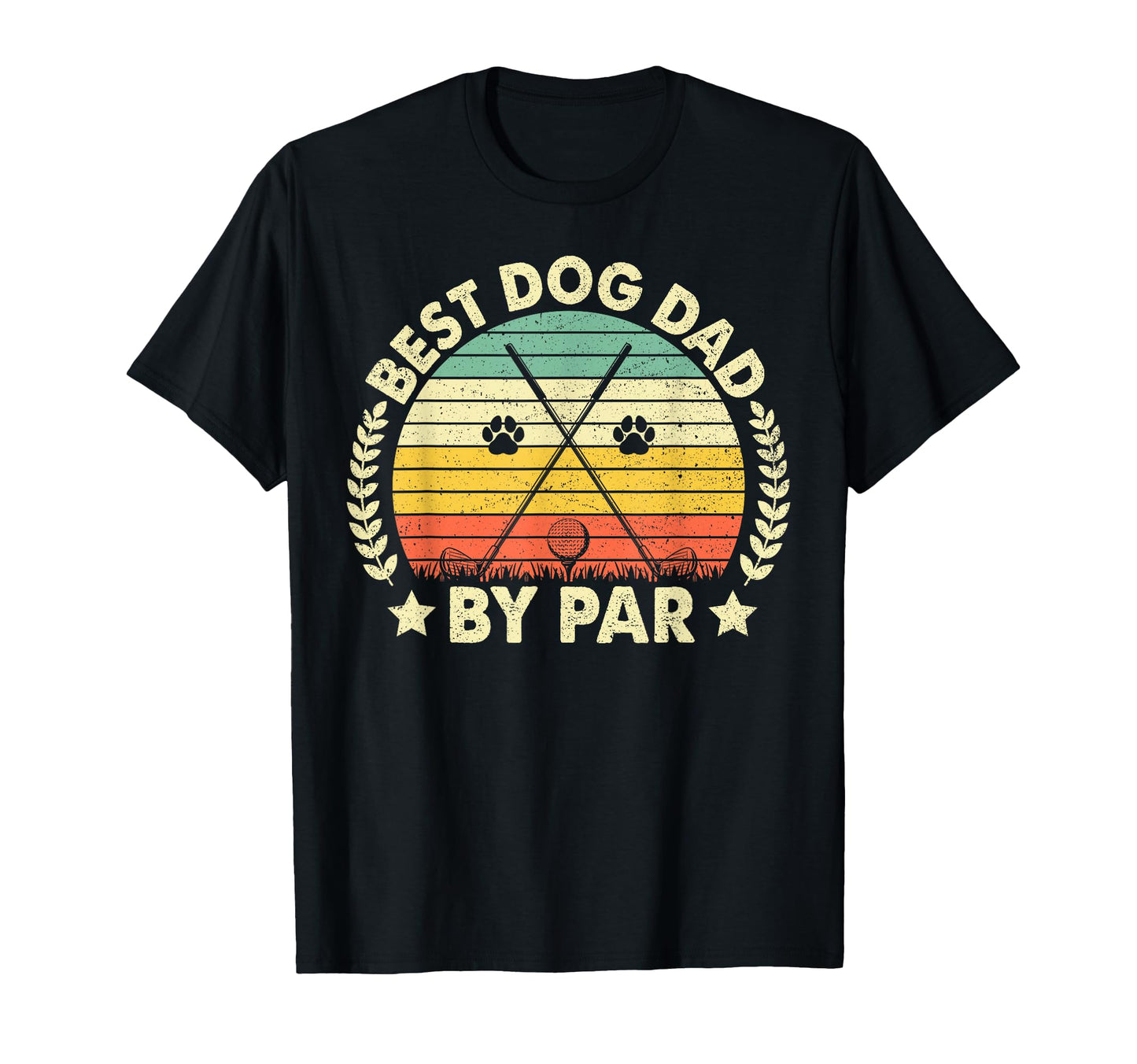 Best Dog Dad Par Golf Player Puppy T-Shirt - Graphic Print for Adults - T-Shirt, Sweatshirt, Hoodie