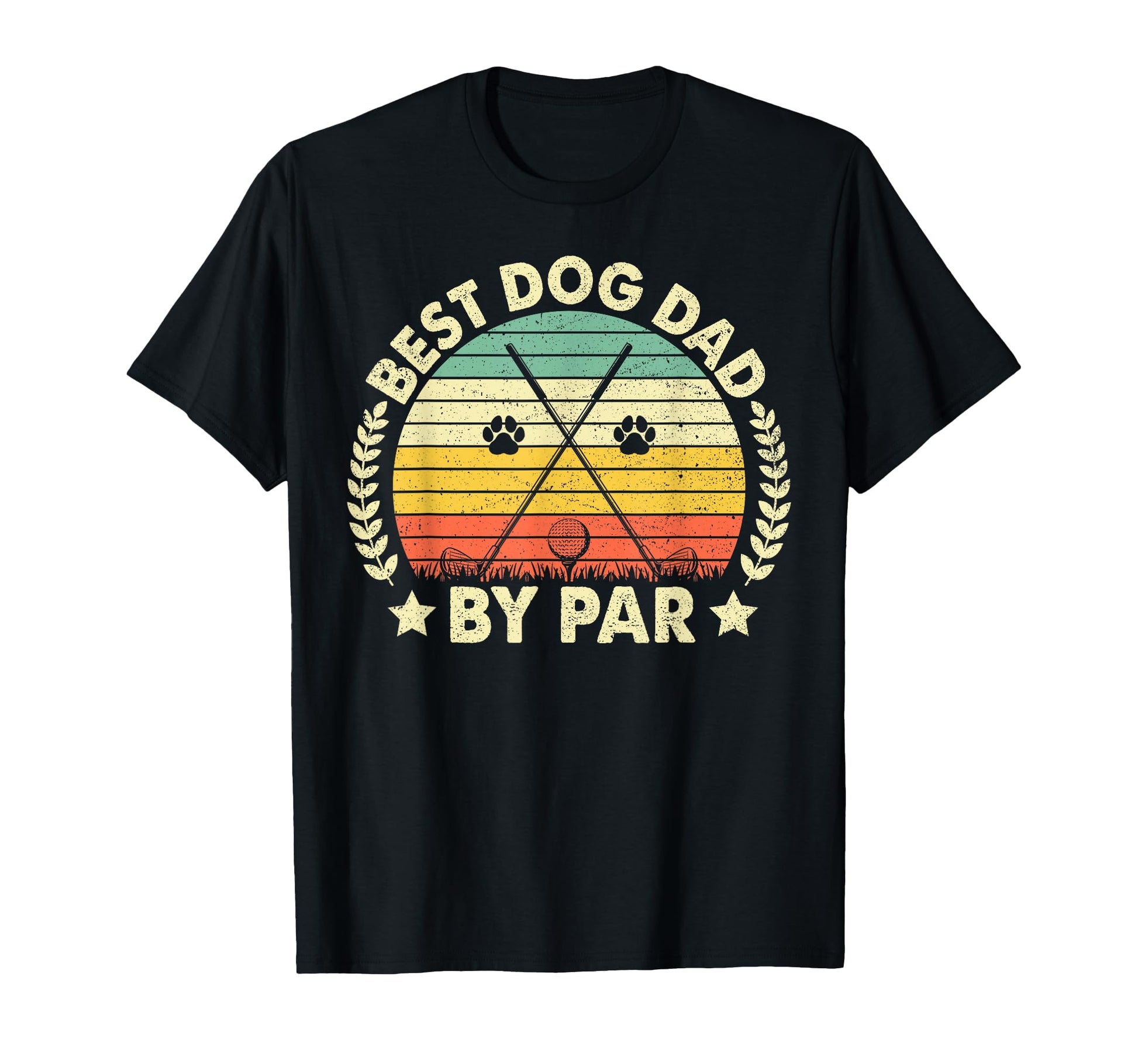 Best Dog Dad Par Golf Player Puppy T-Shirt - Graphic Print for Adults - T-Shirt, Sweatshirt, Hoodie