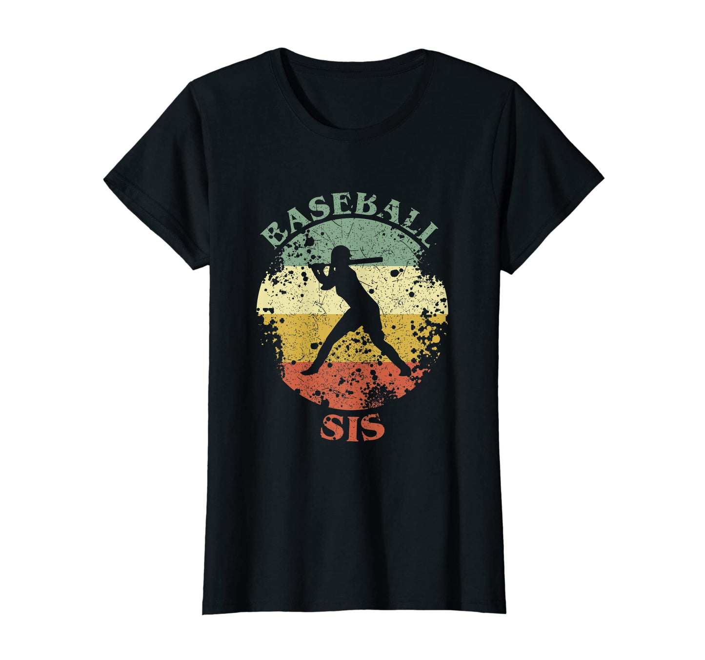 Baseball Sis Distressed Baseball Sister T-Shirt - Novelty Apparel Unisex - T-Shirt, Sweatshirt, Hoodie