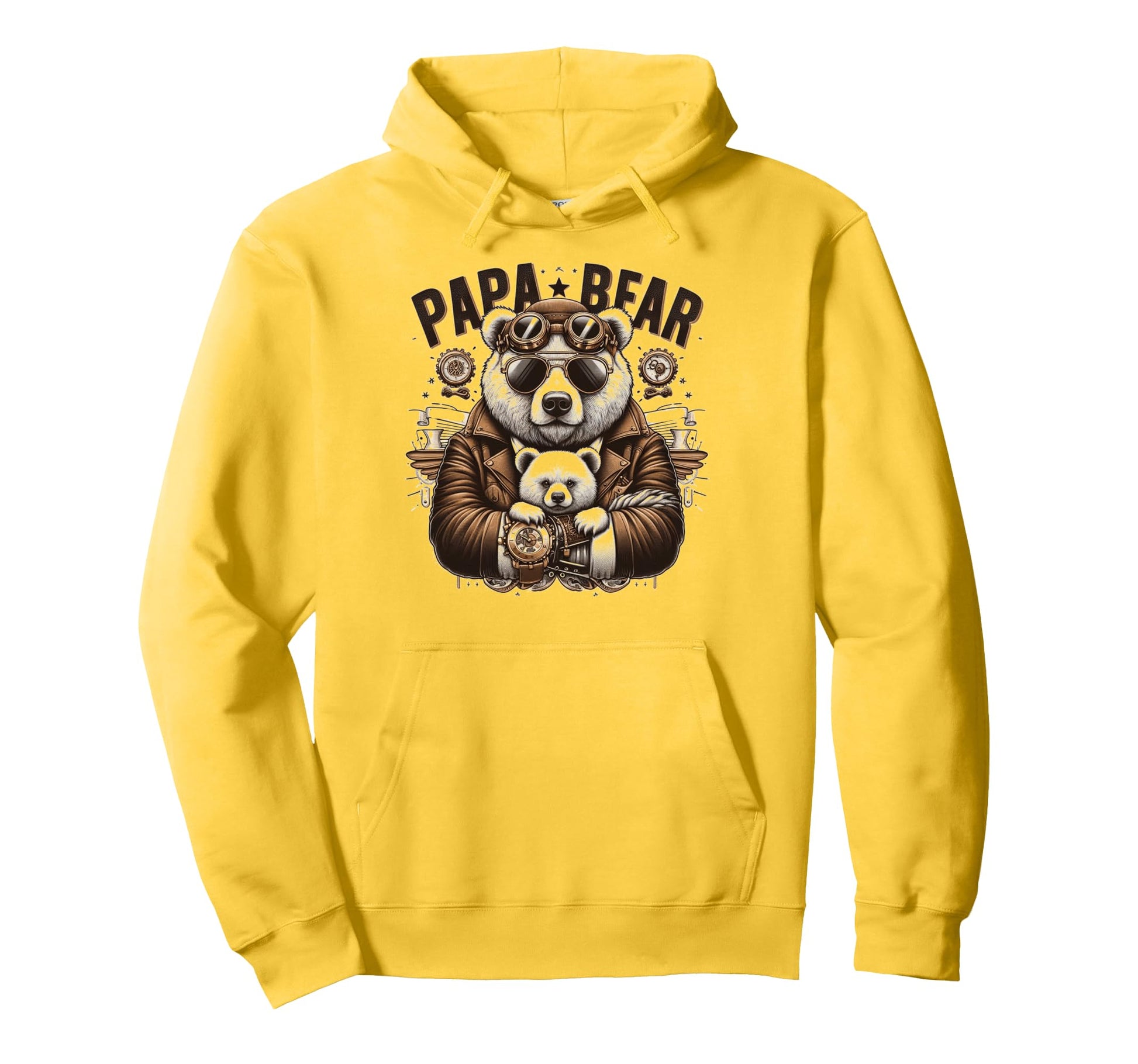 Papa Bear Funny Mechanic Bears Animal Hoodie - Fun Novelty Design Unisex - T-Shirt, Sweatshirt, Hoodie