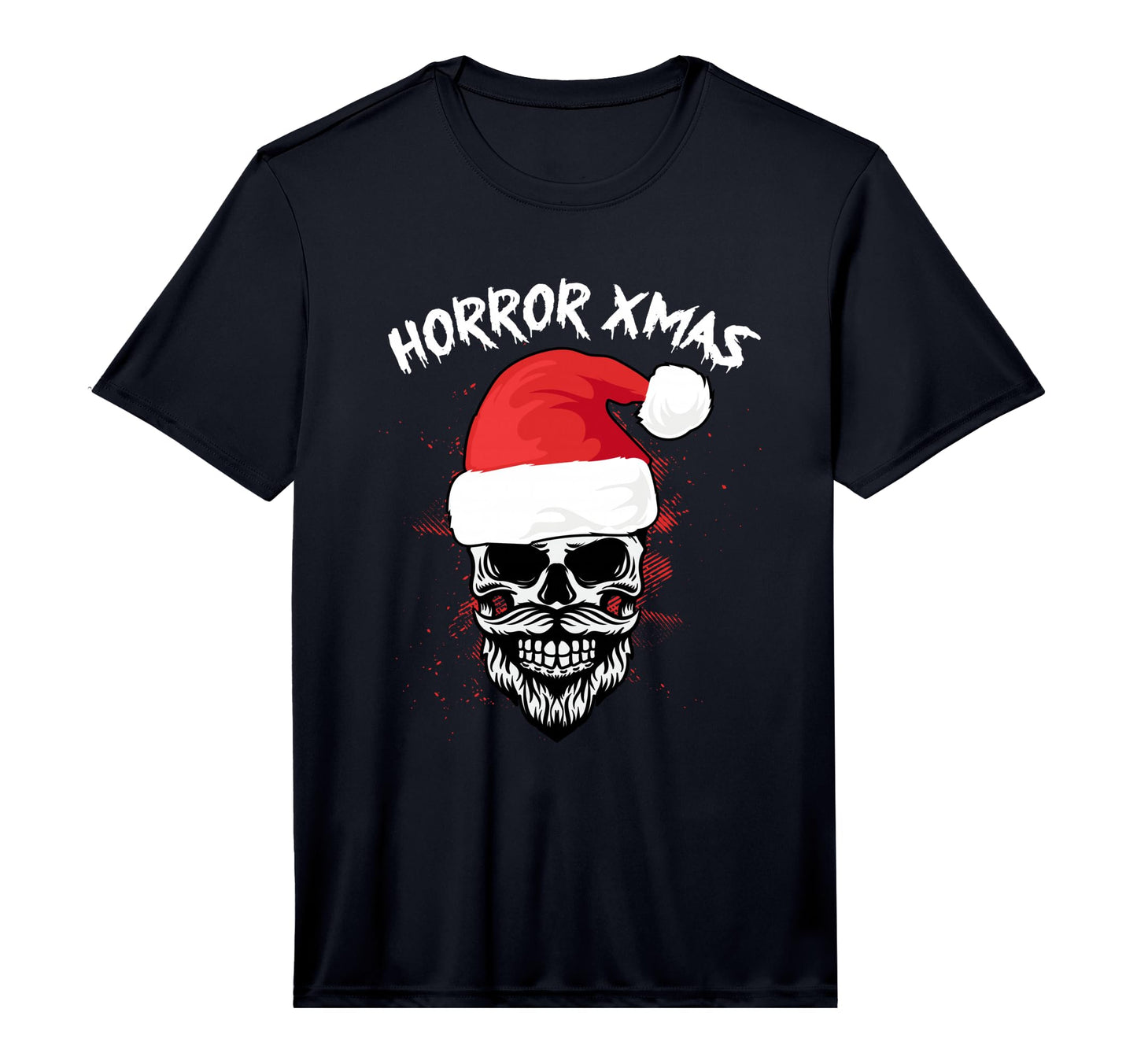 Horror X Mas Pajama Skeleton Skull Santa T-Shirt - Graphic Print Men Women - T-Shirt, Sweatshirt, Hoodie