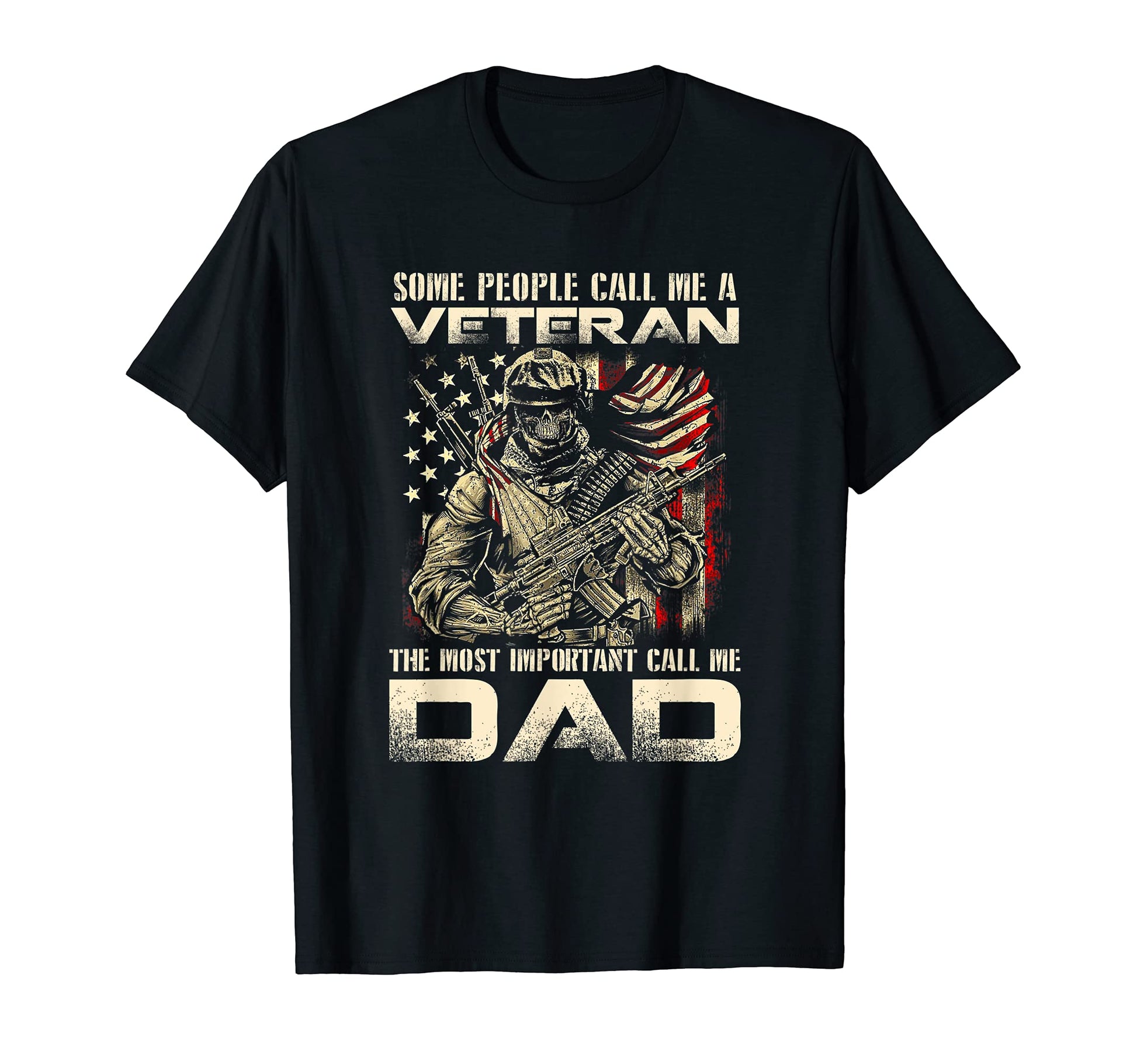Mens Call Me Veteran Call Me Dad T-Shirt - Fun Novelty Design for Adults - T-Shirt, Sweatshirt, Hoodie